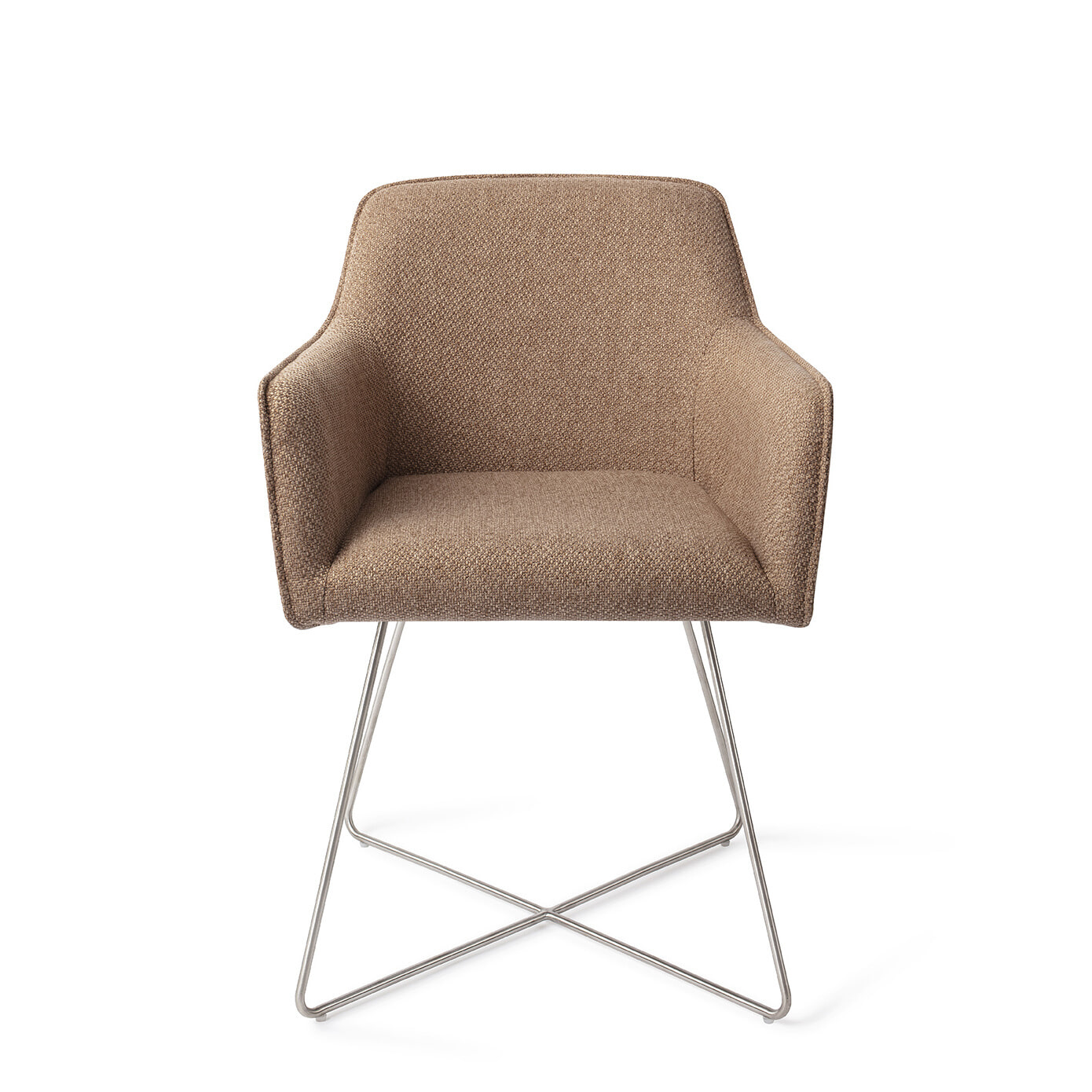 Jesper Home Eetkamerstoel 'Hofu' Cross Steel, kleur French Toast