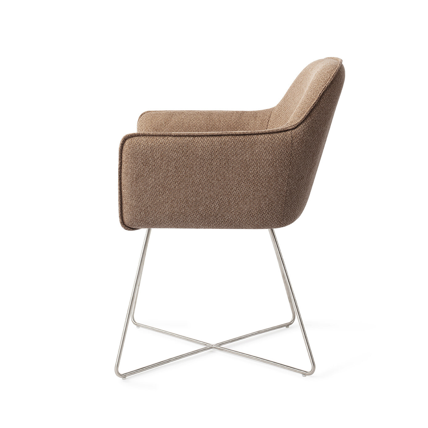 Jesper Home Eetkamerstoel 'Hofu' Cross Steel, kleur French Toast