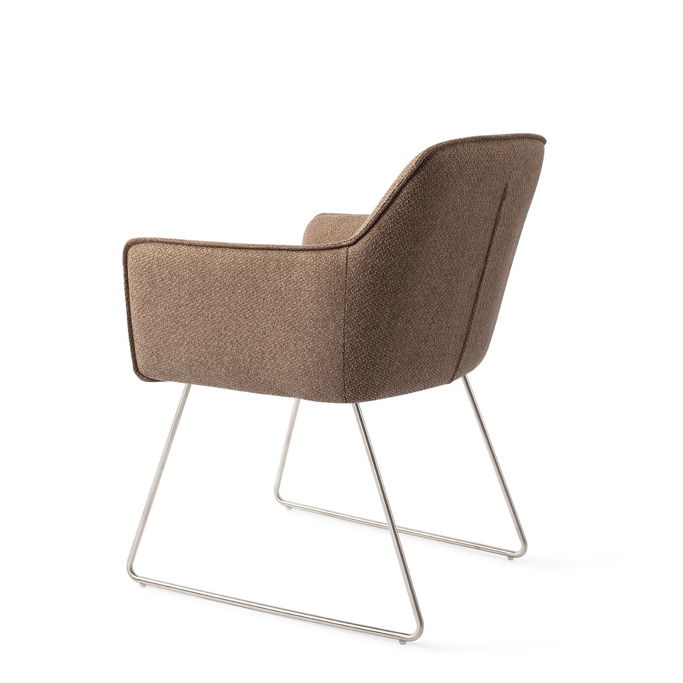 Jesper Home Eetkamerstoel 'Hofu' Slide Steel, kleur French Toast