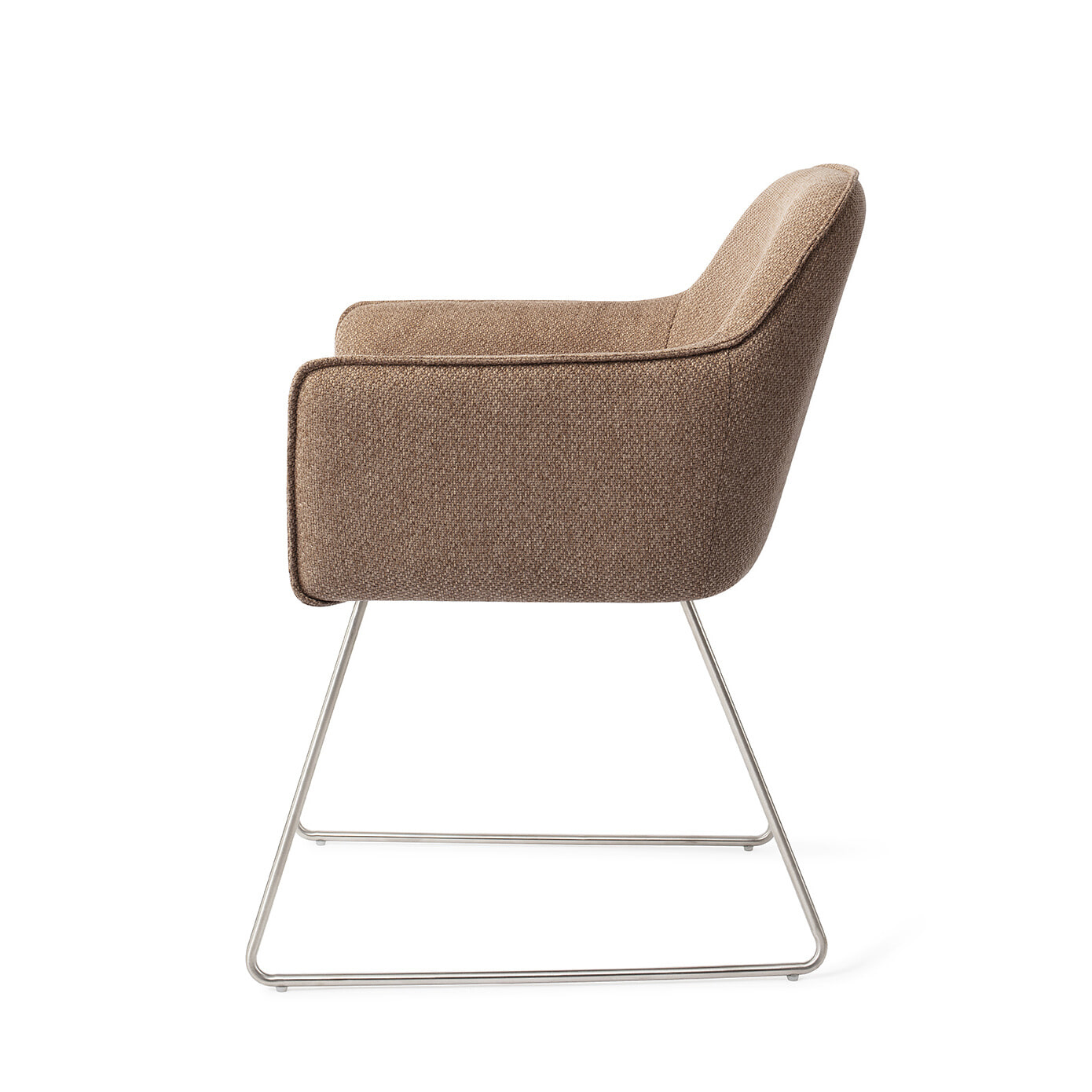 Jesper Home Eetkamerstoel 'Hofu' Slide Steel, kleur French Toast