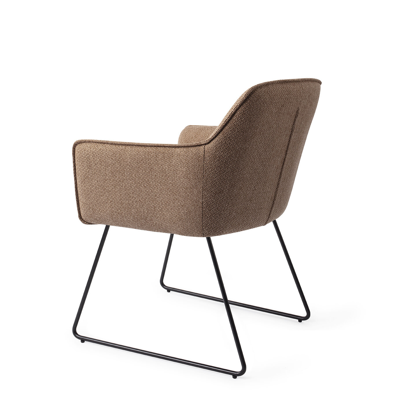 Jesper Home Eetkamerstoel 'Hofu' Slide Black, kleur French Toast