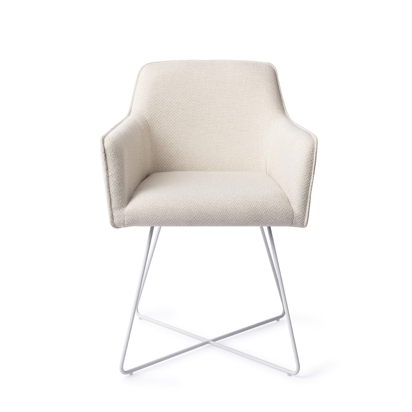 Jesper Home Eetkamerstoel 'Hofu' Cross White, kleur Enoki