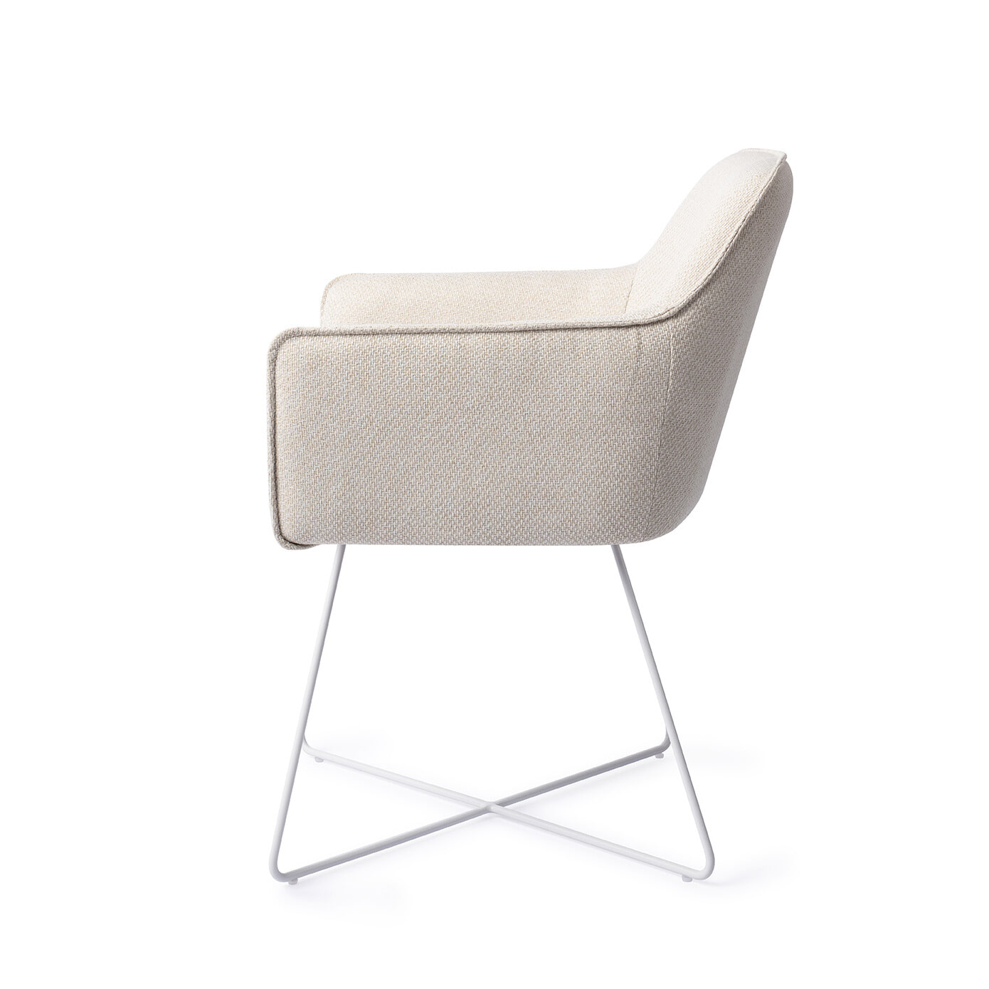 Jesper Home Eetkamerstoel 'Hofu' Cross White, kleur Enoki