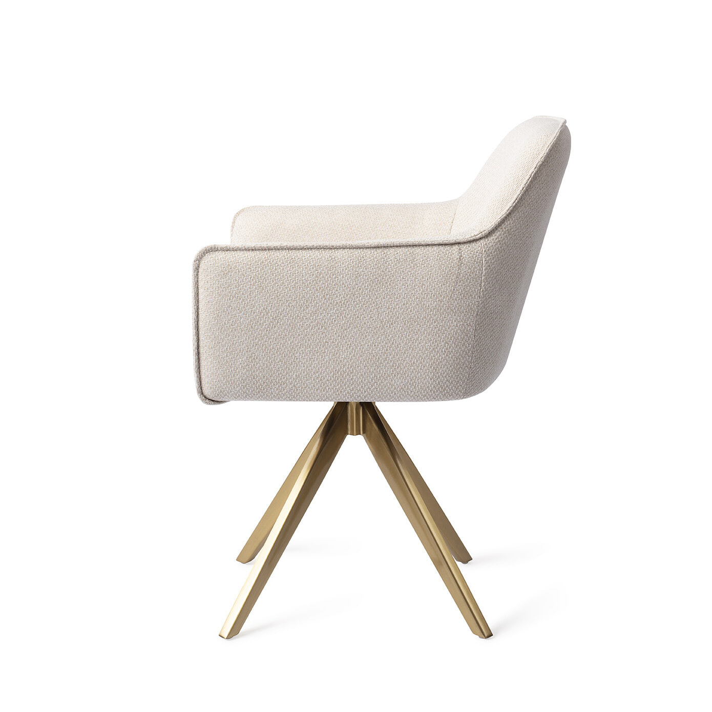 Jesper Home Eetkamerstoel 'Hofu' Turn Gold, Draaibaar, kleur Enoki
