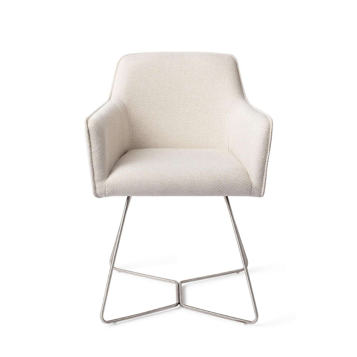 Jesper Home Eetkamerstoel 'Hofu' Beehive Steel, kleur Enoki