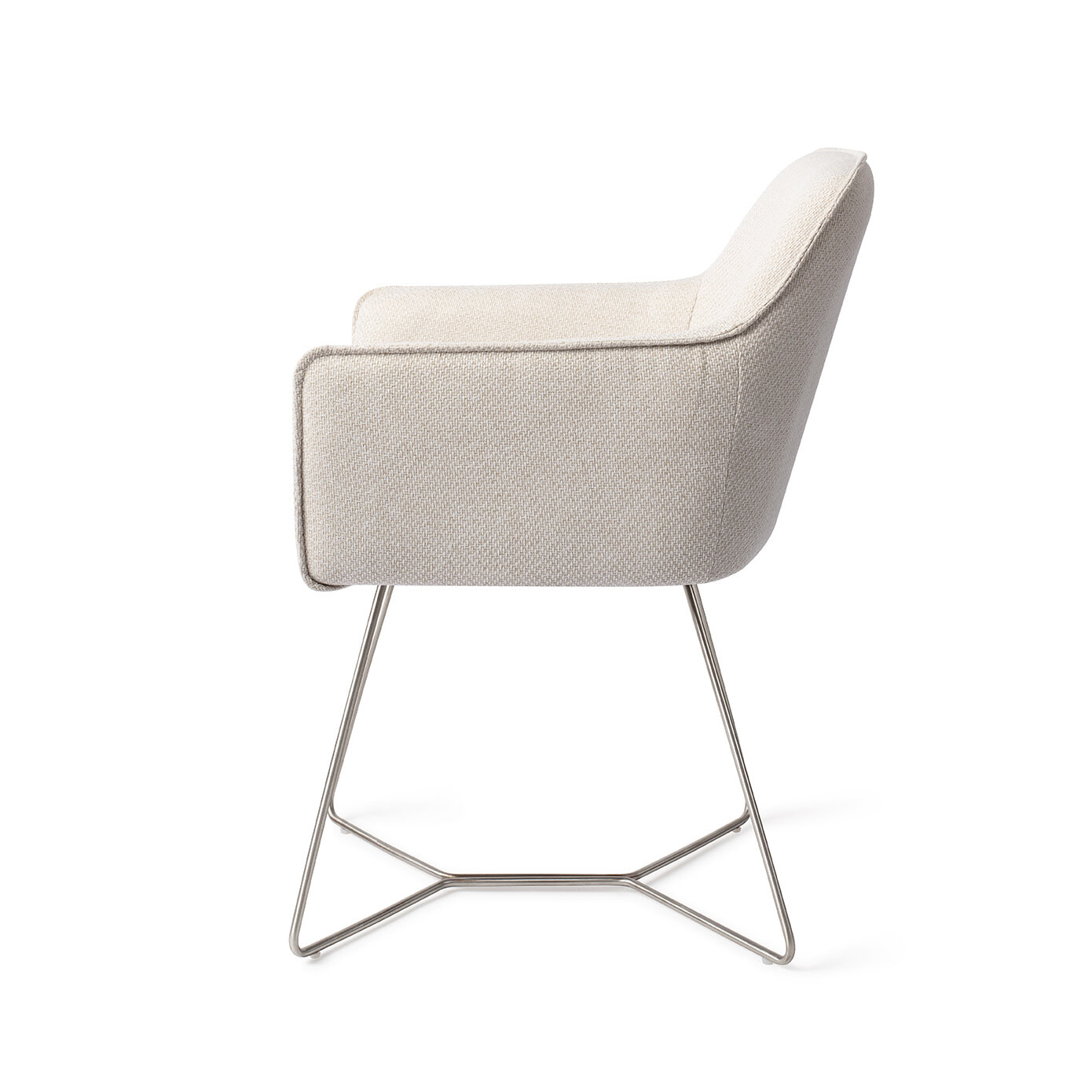 Jesper Home Eetkamerstoel 'Hofu' Beehive Steel, kleur Enoki