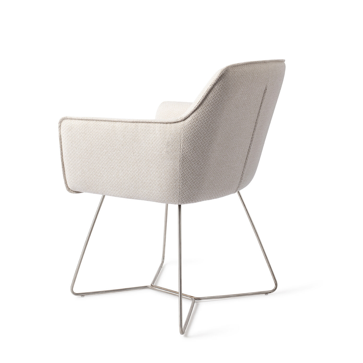 Jesper Home Eetkamerstoel 'Hofu' Beehive Steel, kleur Enoki