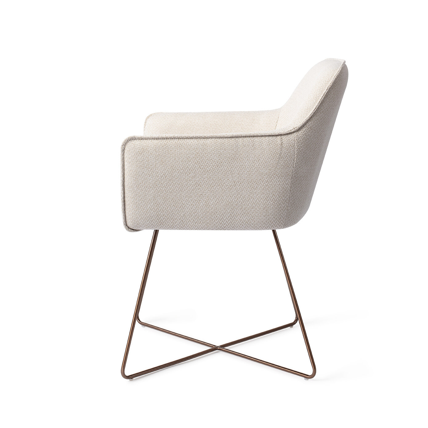Jesper Home Eetkamerstoel 'Hofu' Cross Rose, kleur Enoki