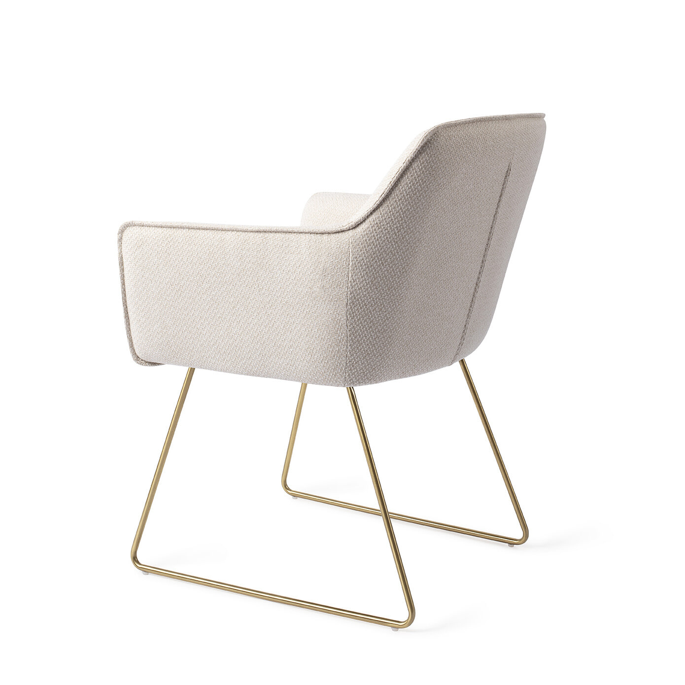 Jesper Home Eetkamerstoel 'Hofu' Slide Gold, kleur Enoki