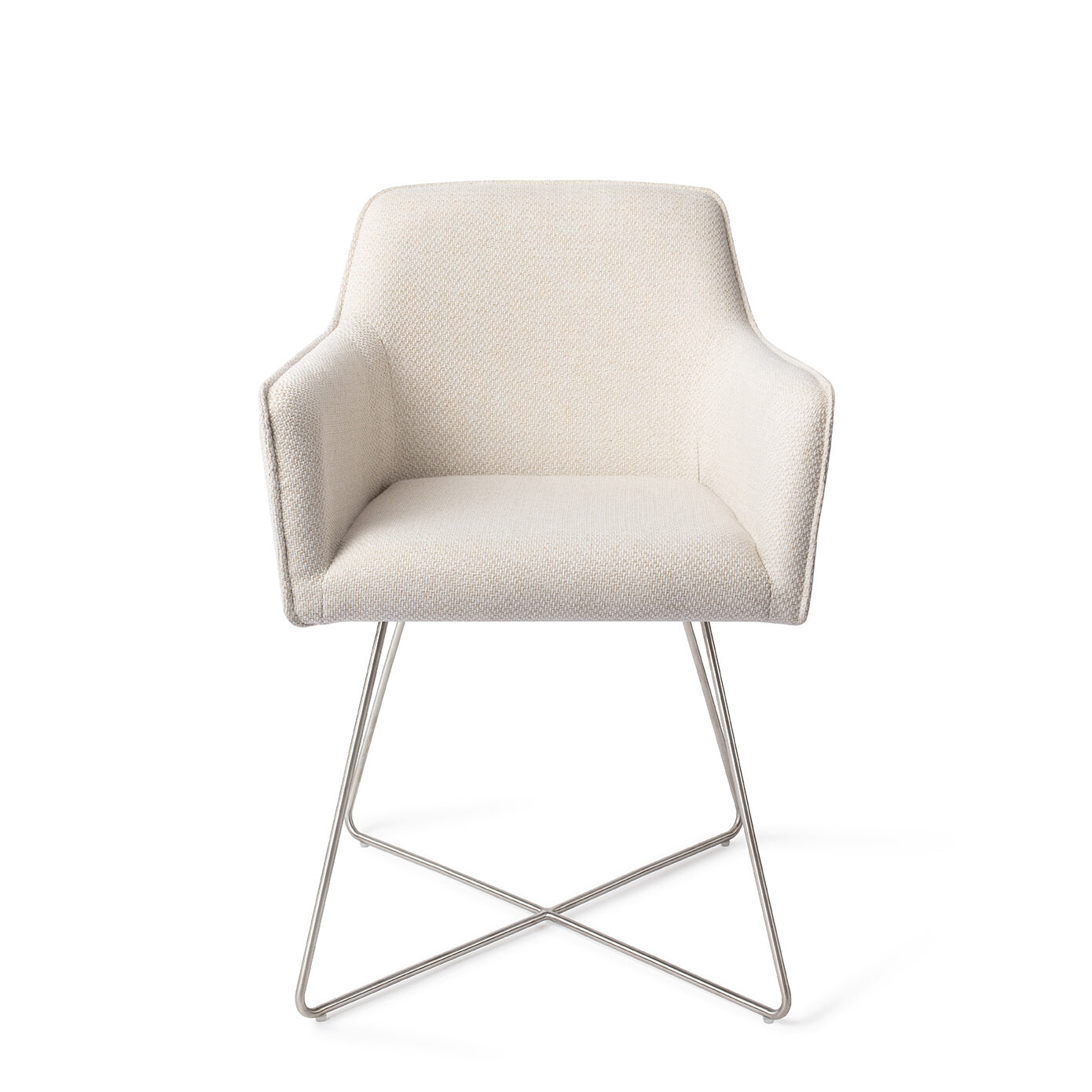 Jesper Home Eetkamerstoel 'Hofu' Cross Steel, kleur Enoki