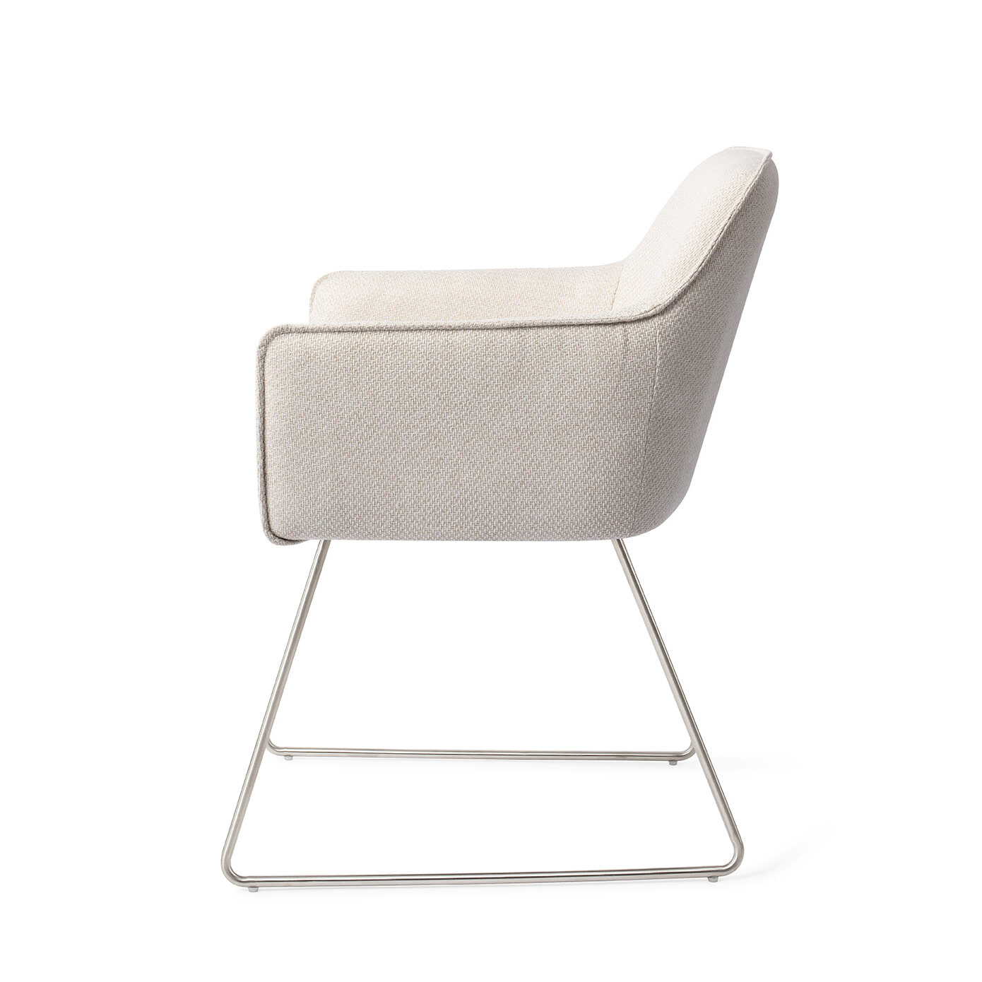 Jesper Home Eetkamerstoel 'Hofu' Slide Steel, kleur Enoki