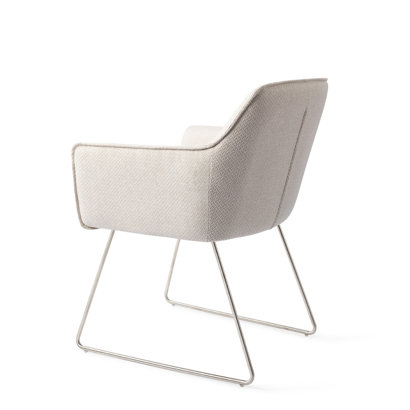 Jesper Home Eetkamerstoel 'Hofu' Slide Steel, kleur Enoki