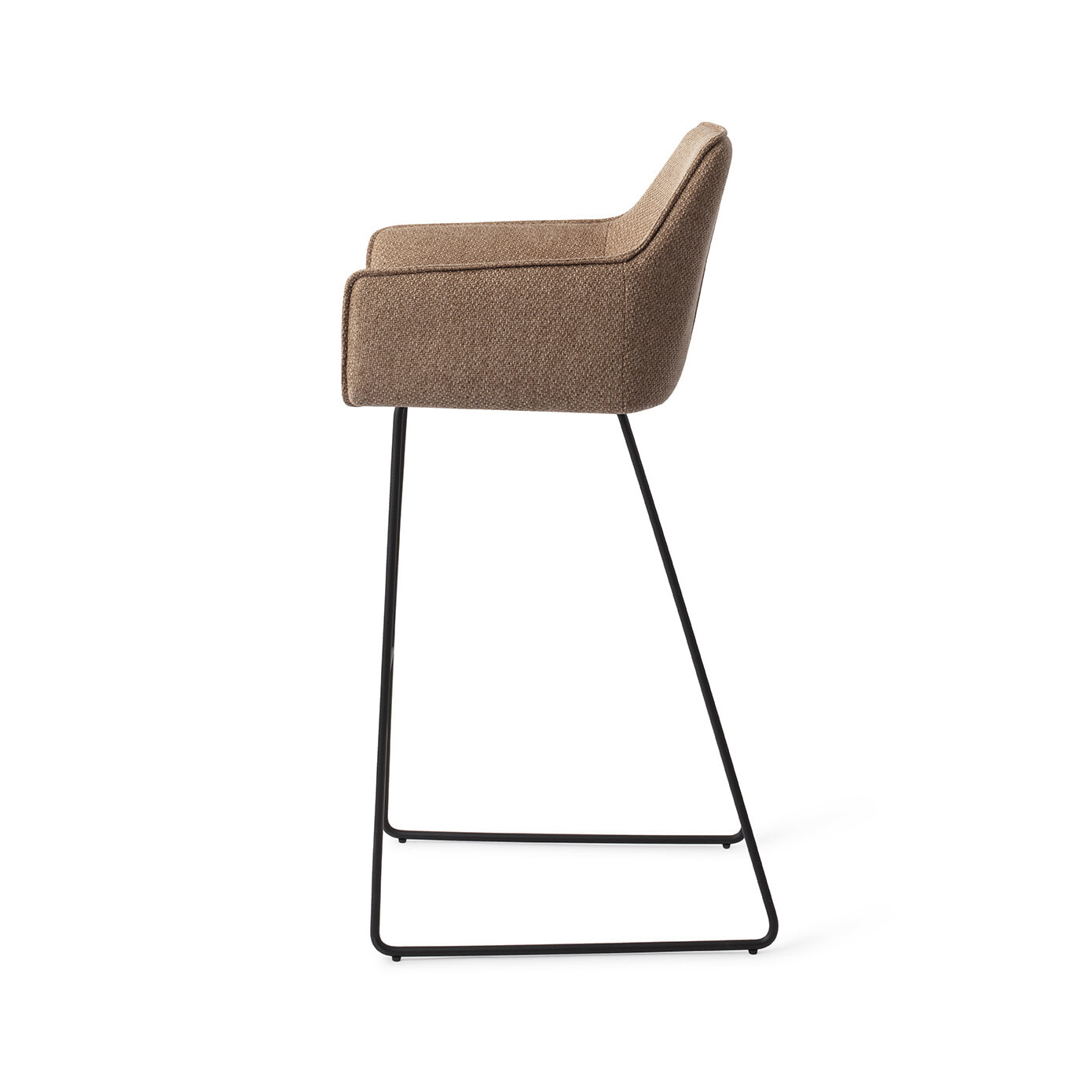 Jesper Home Barkruk 'Hofu' Slide Black, kleur French Toast (zithoogte 75cm)