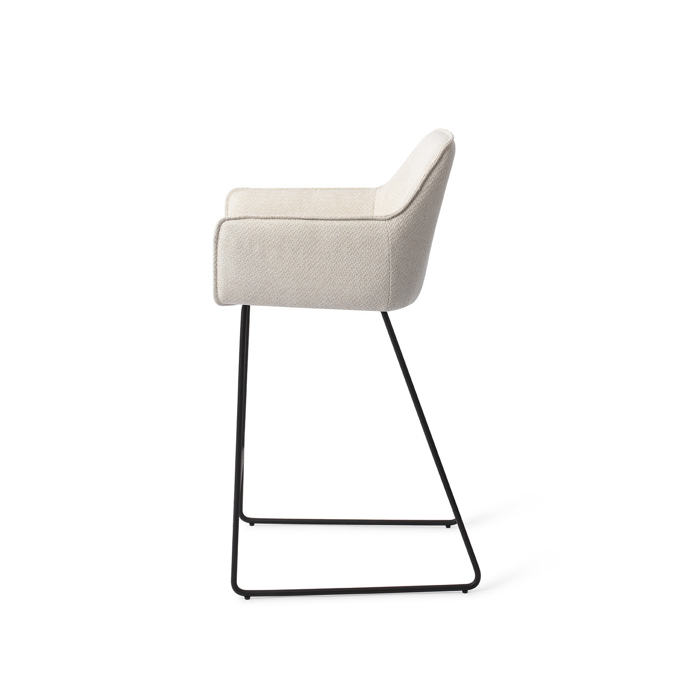 Jesper Home Barkruk 'Hofu' Slide Black, kleur Enoki (zithoogte 65cm)