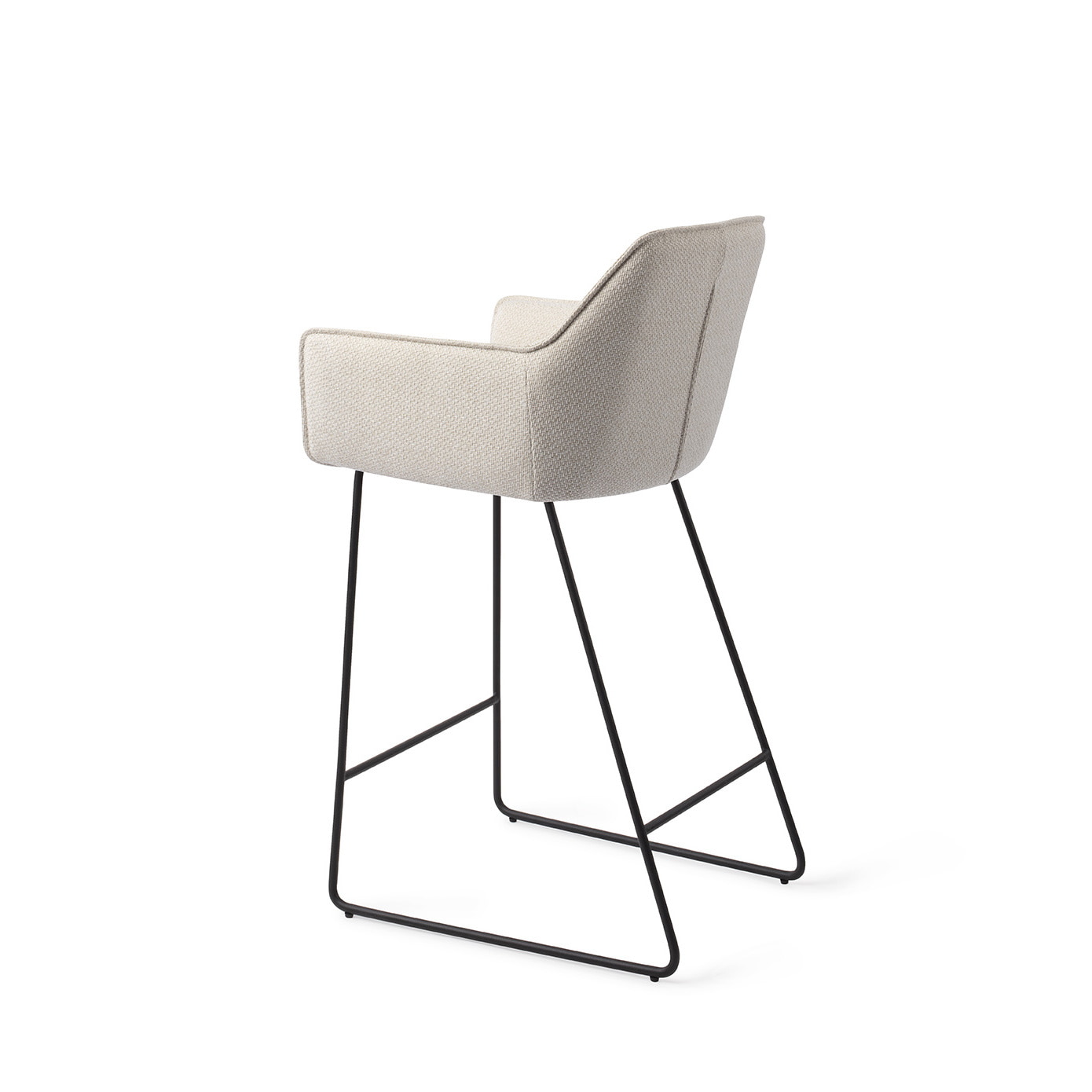 Jesper Home Barkruk 'Hofu' Slide Black, kleur Enoki (zithoogte 65cm)