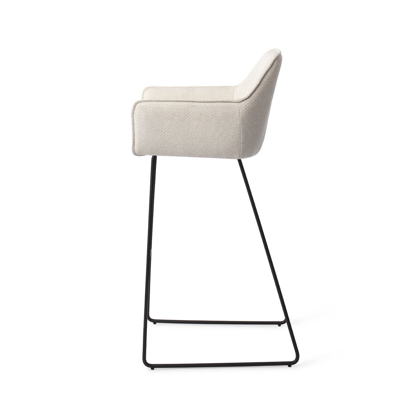 Jesper Home Barkruk 'Hofu' Slide Black, kleur Enoki (zithoogte 75cm)