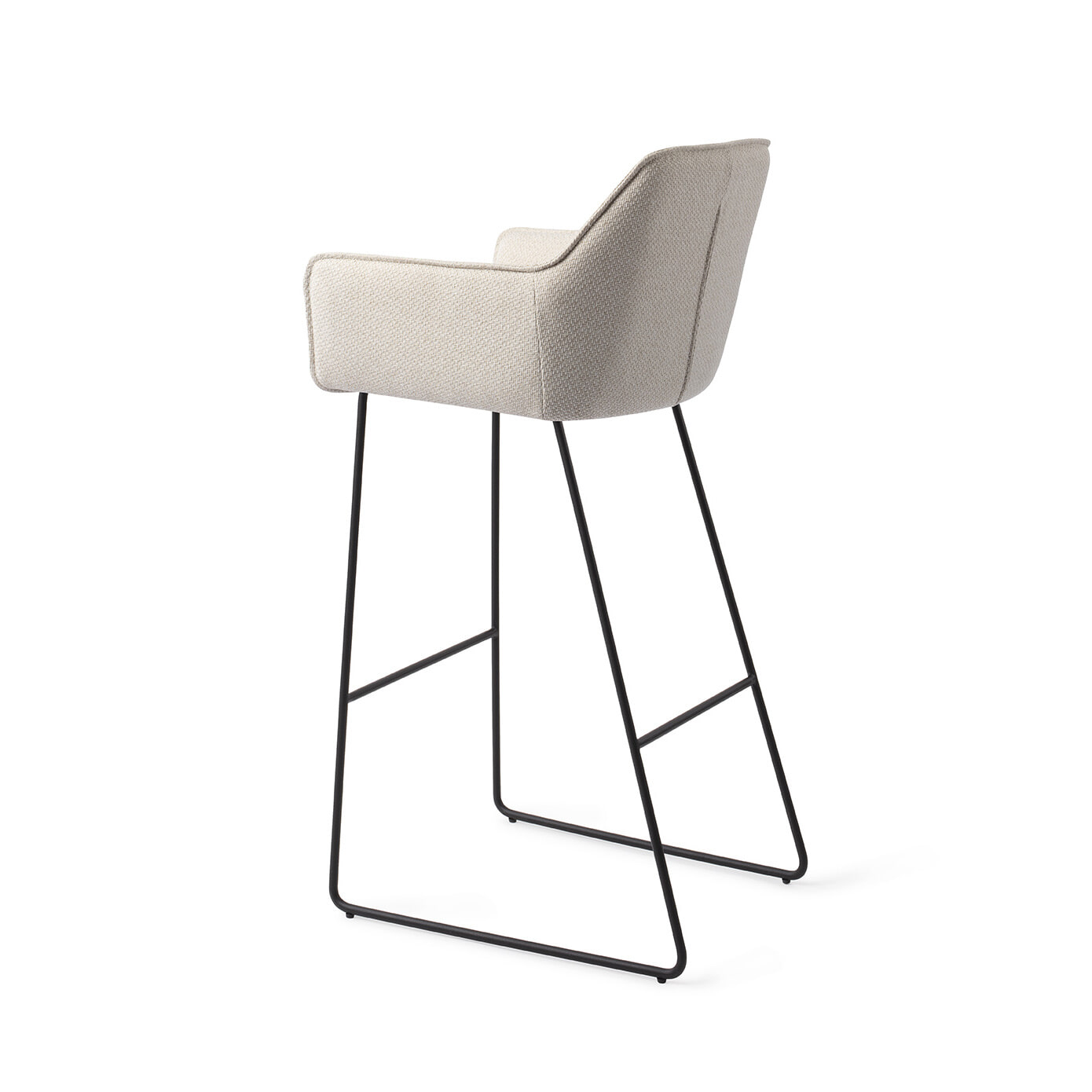 Jesper Home Barkruk 'Hofu' Slide Black, kleur Enoki (zithoogte 75cm)