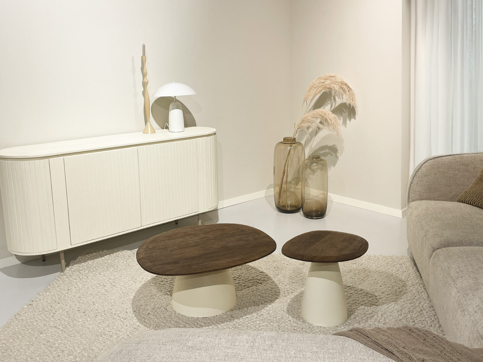 Sohome Organische Bijzettafel 'Madin' Mangohout, 50cm