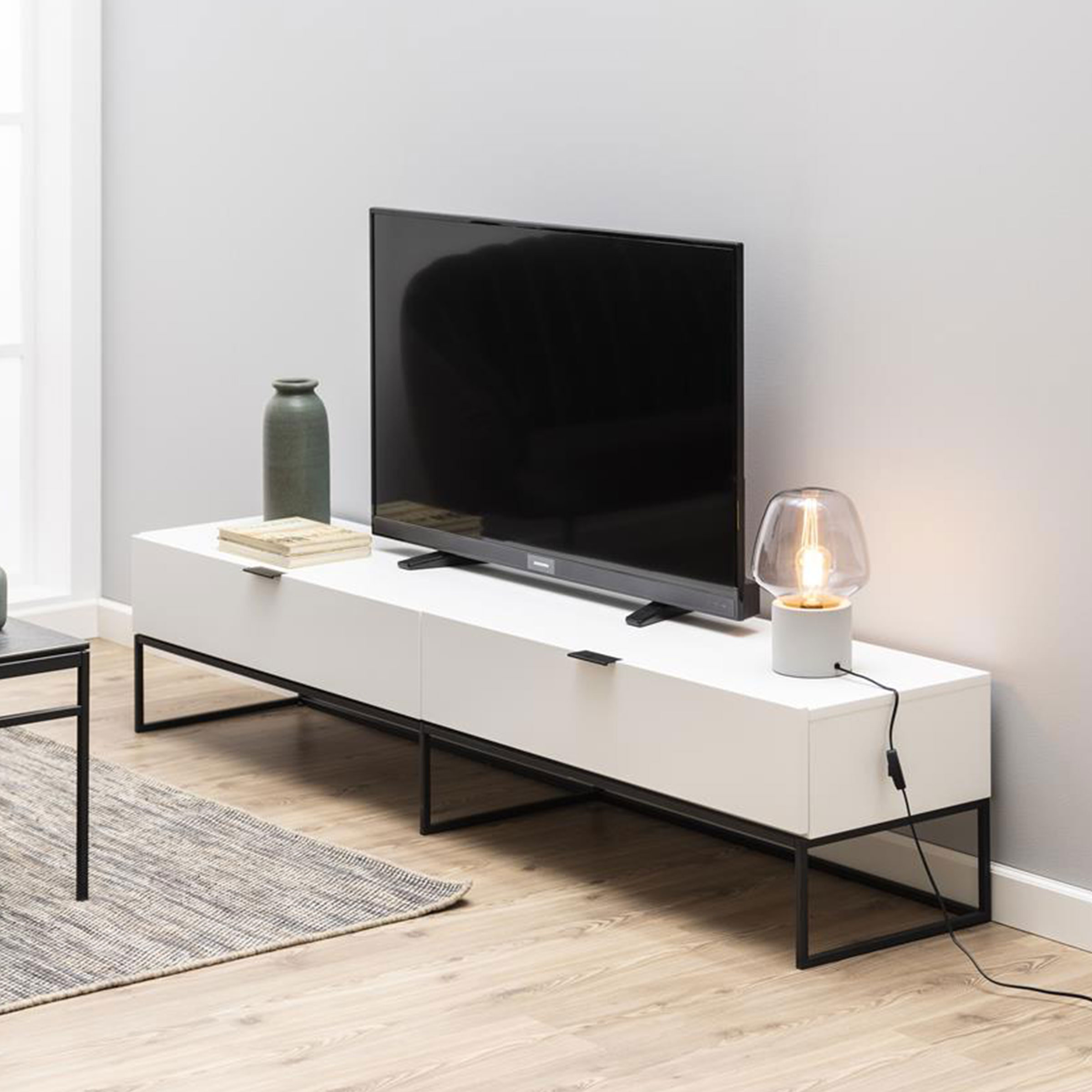 Interstil Tv-meubel 'Kobe' 200cm, kleur wit