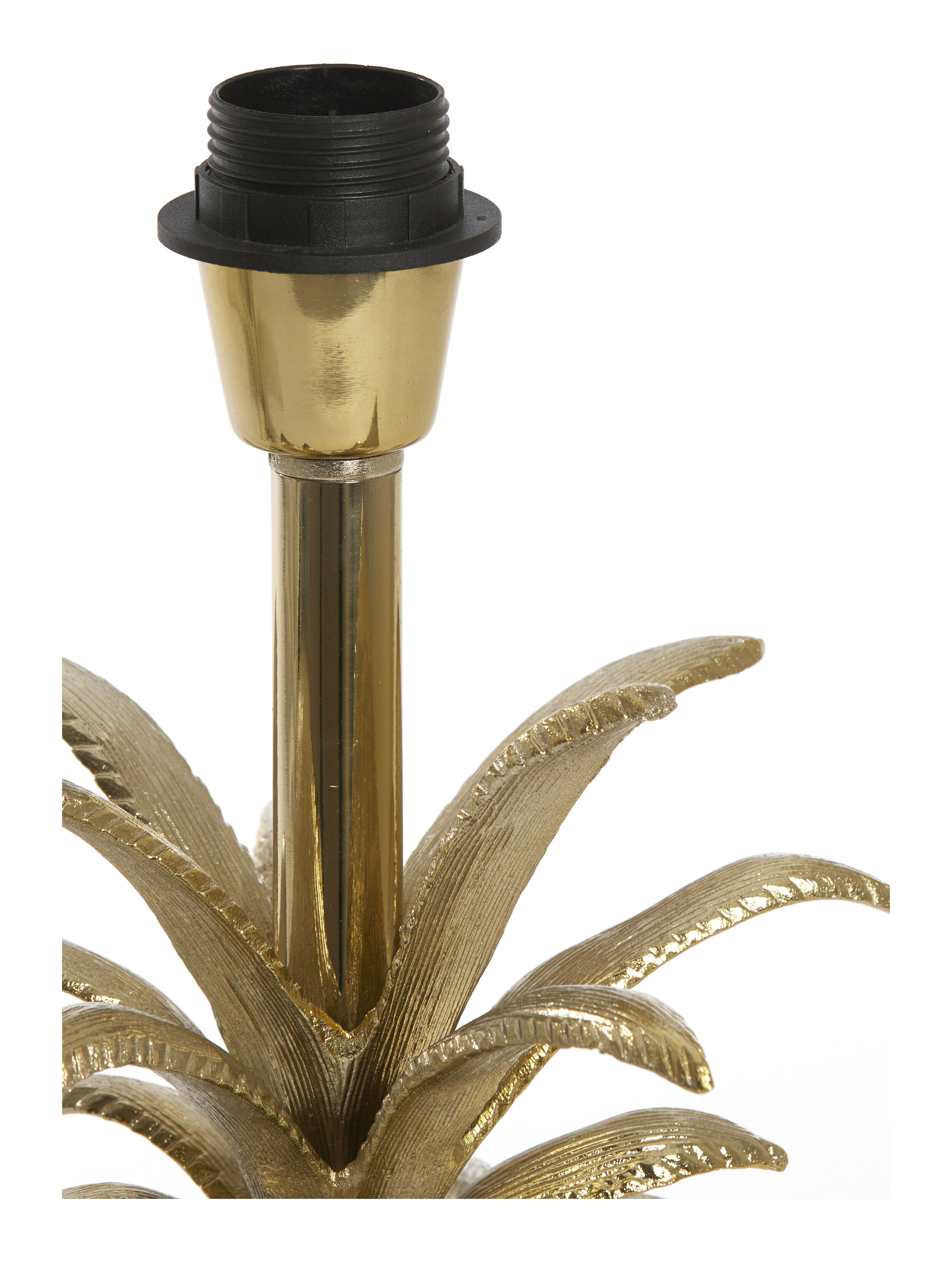 Light & Living Tafellamp 'Pineapple' 37cm, kleur Goud (excl. kap)