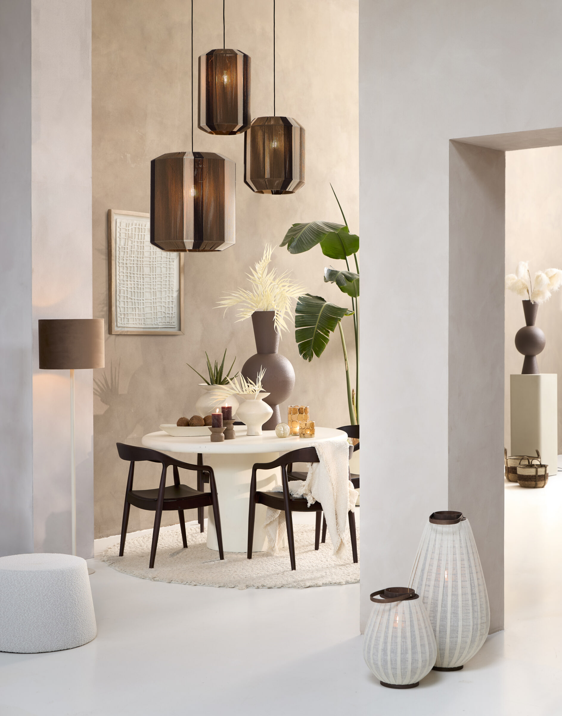 Light & Living Ronde Eettafel 'Kulona' 140cm, kleur Crème