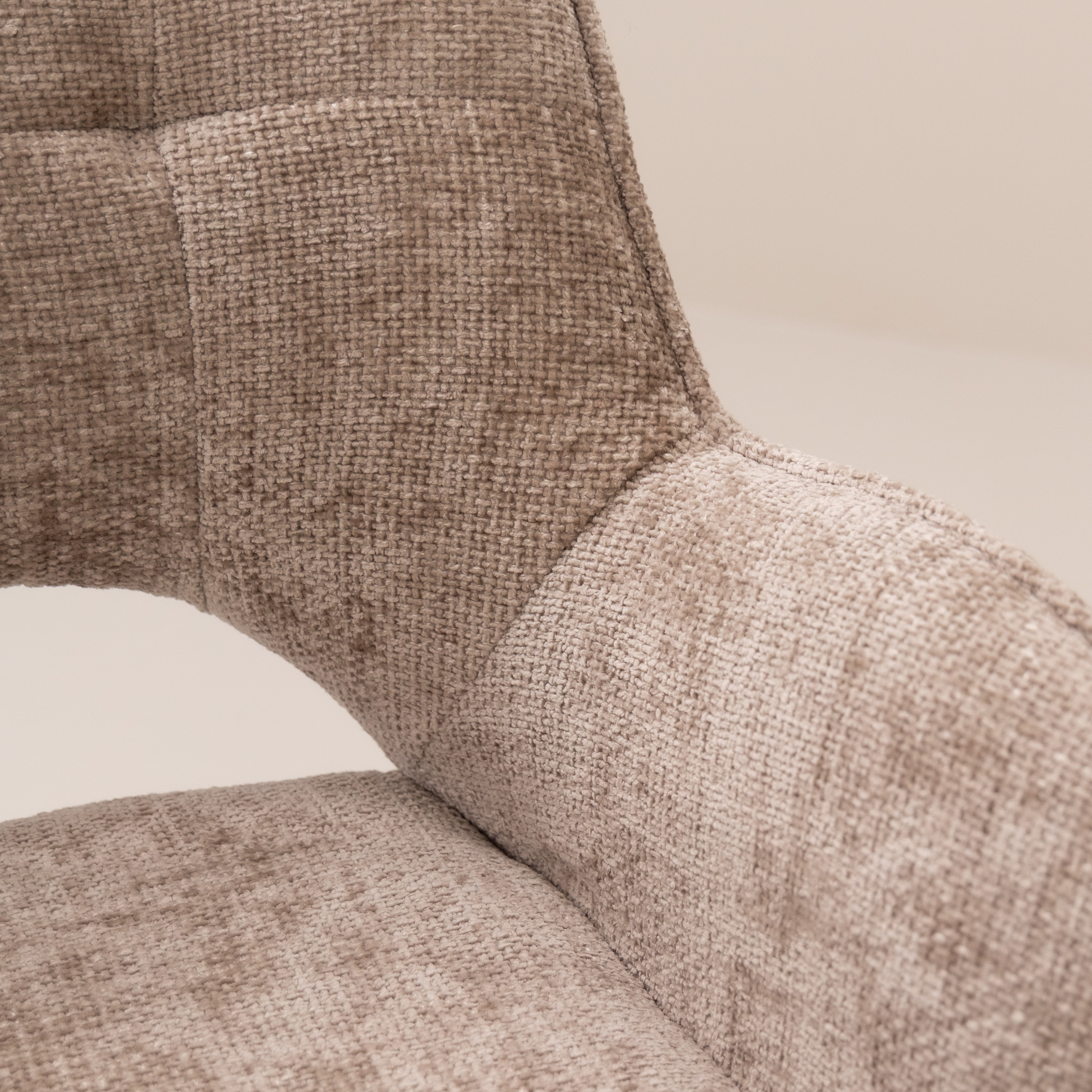 Tower Living Draaibare Eetkamerstoel 'Isola' kleur Beige