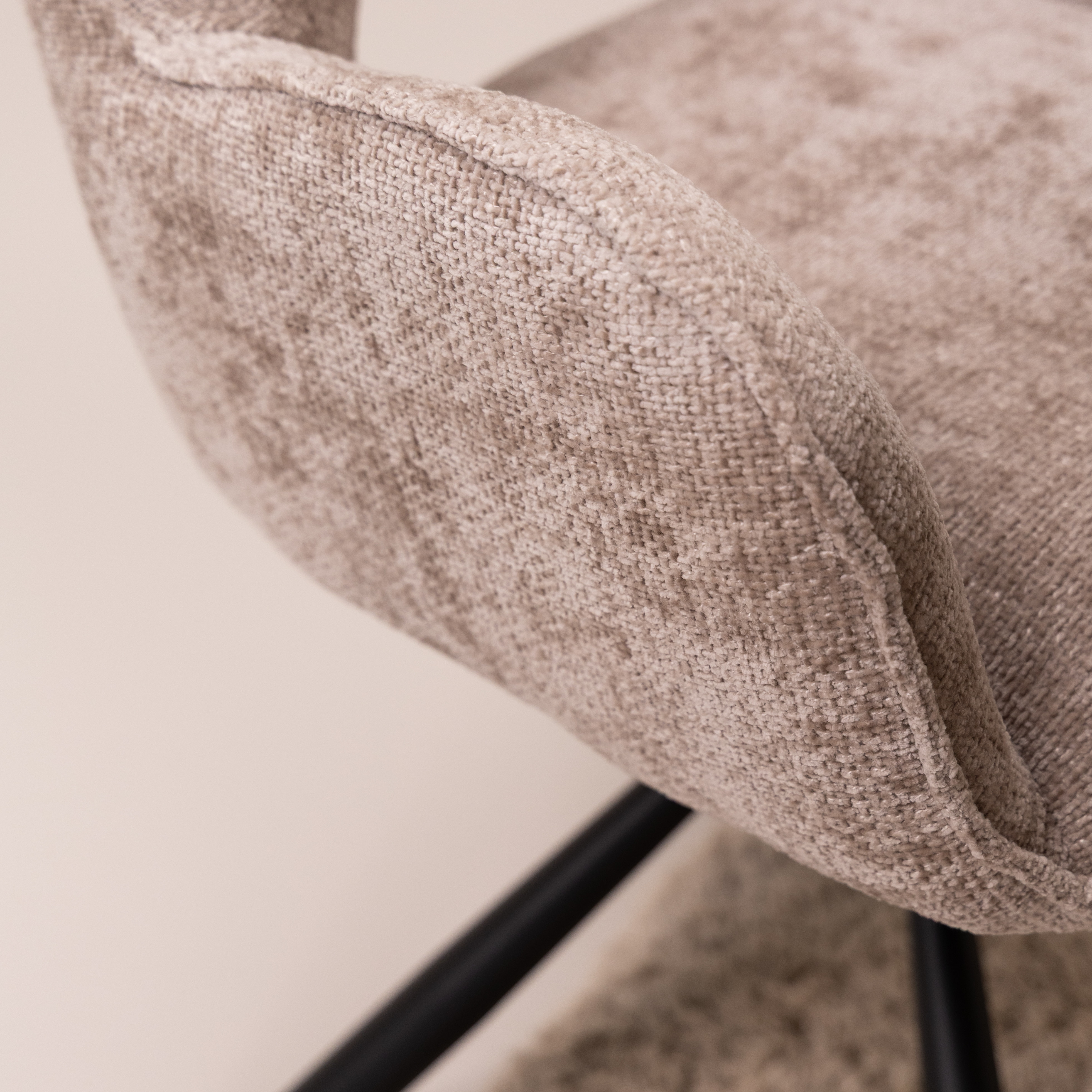 Tower Living Draaibare Eetkamerstoel 'Isola' kleur Beige