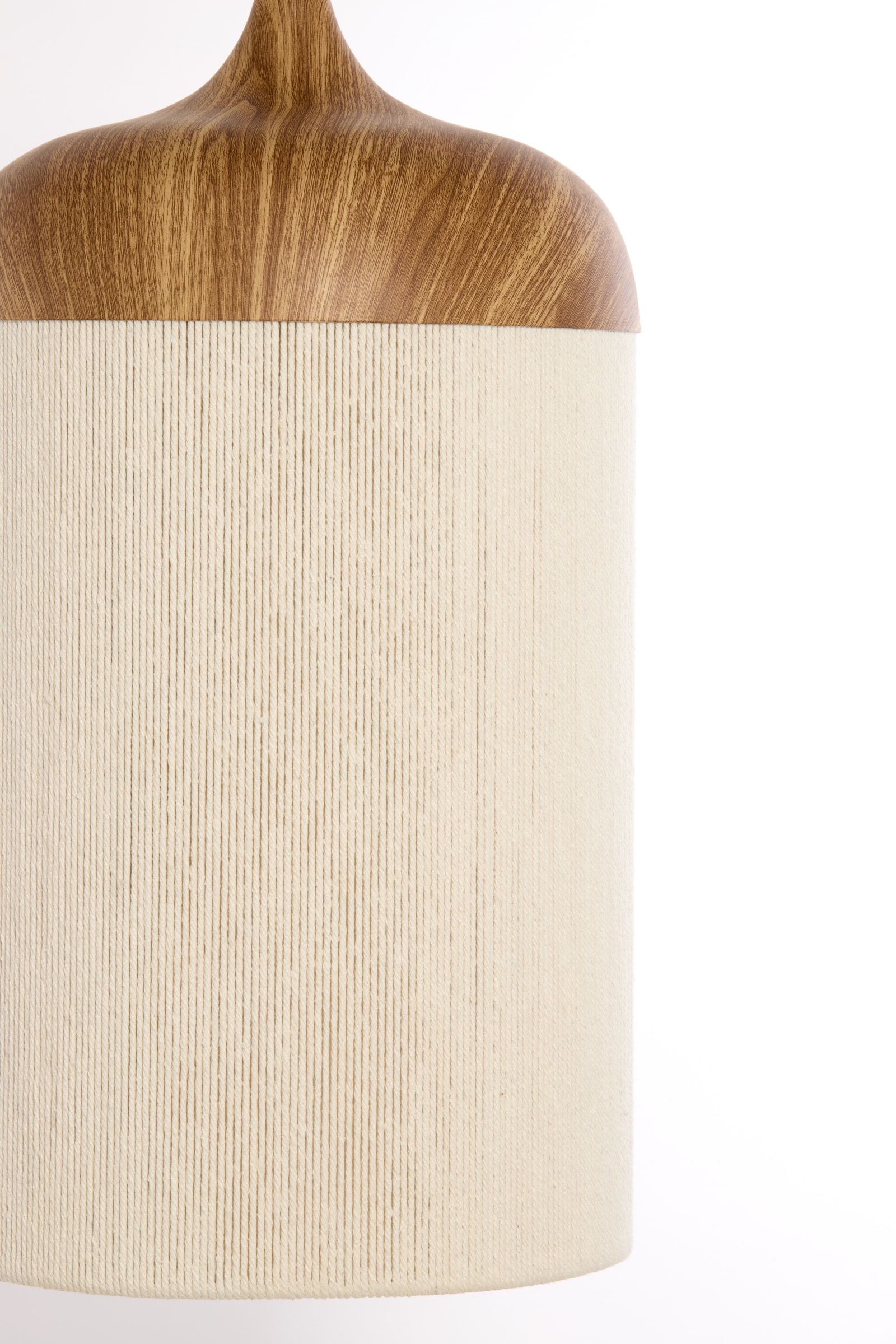 Light & Living Hanglamp 'Dania' Houtlook en touw, 22cm