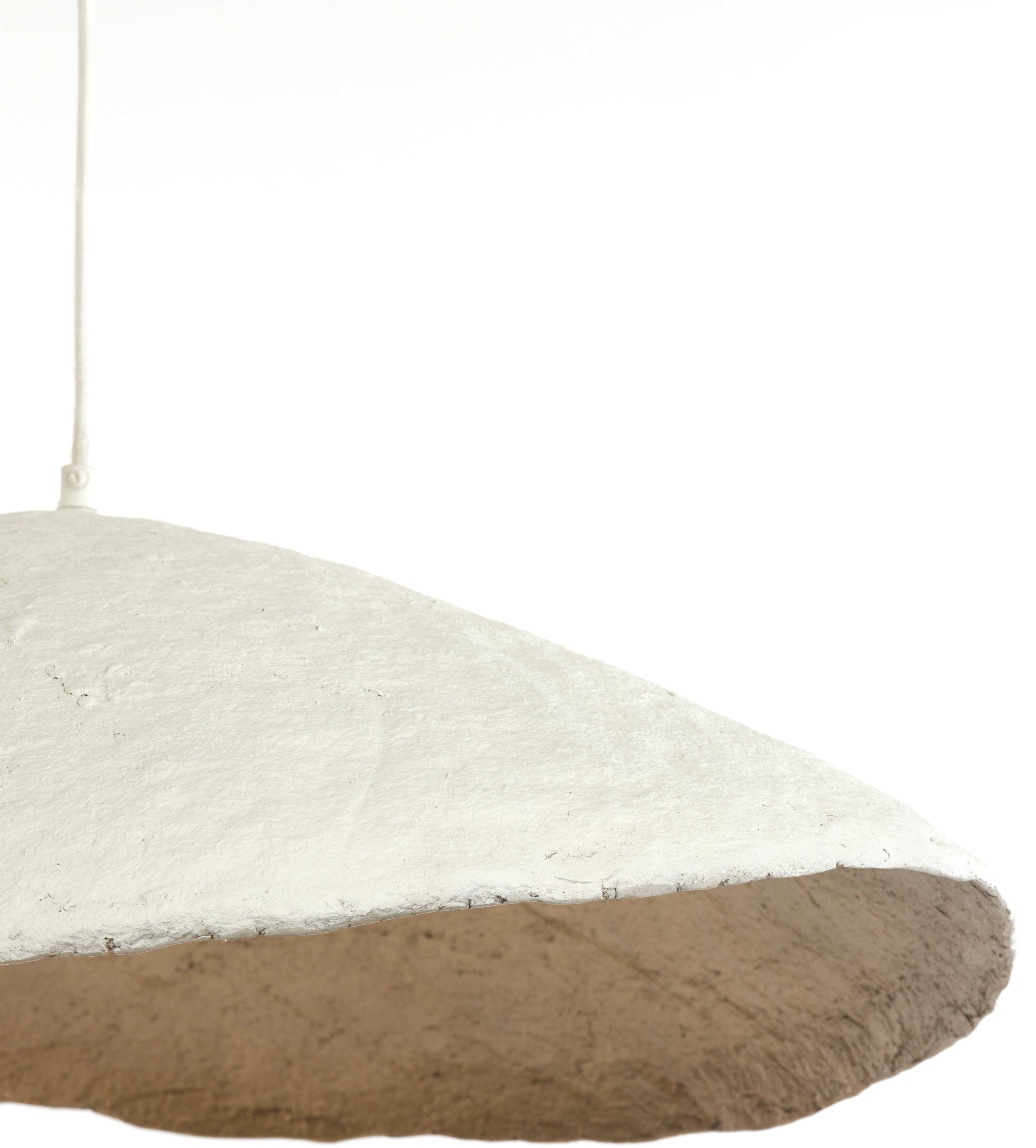 Light & Living Hanglamp 'Lonia' Papier Maché, 71cm, kleur Crème