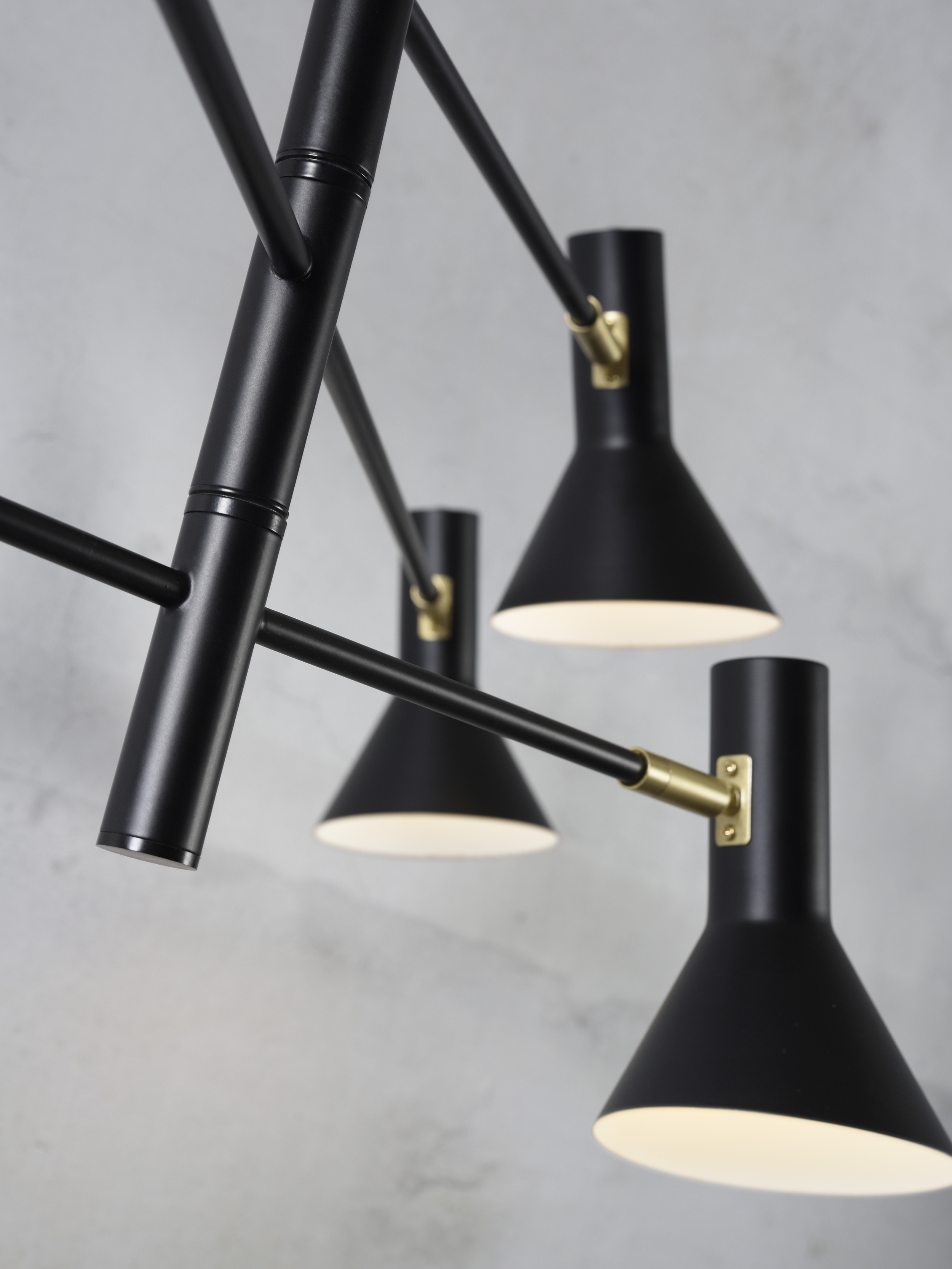 its about RoMi Plafondlamp 'Izmir' 6-lamps, kleur Zwart