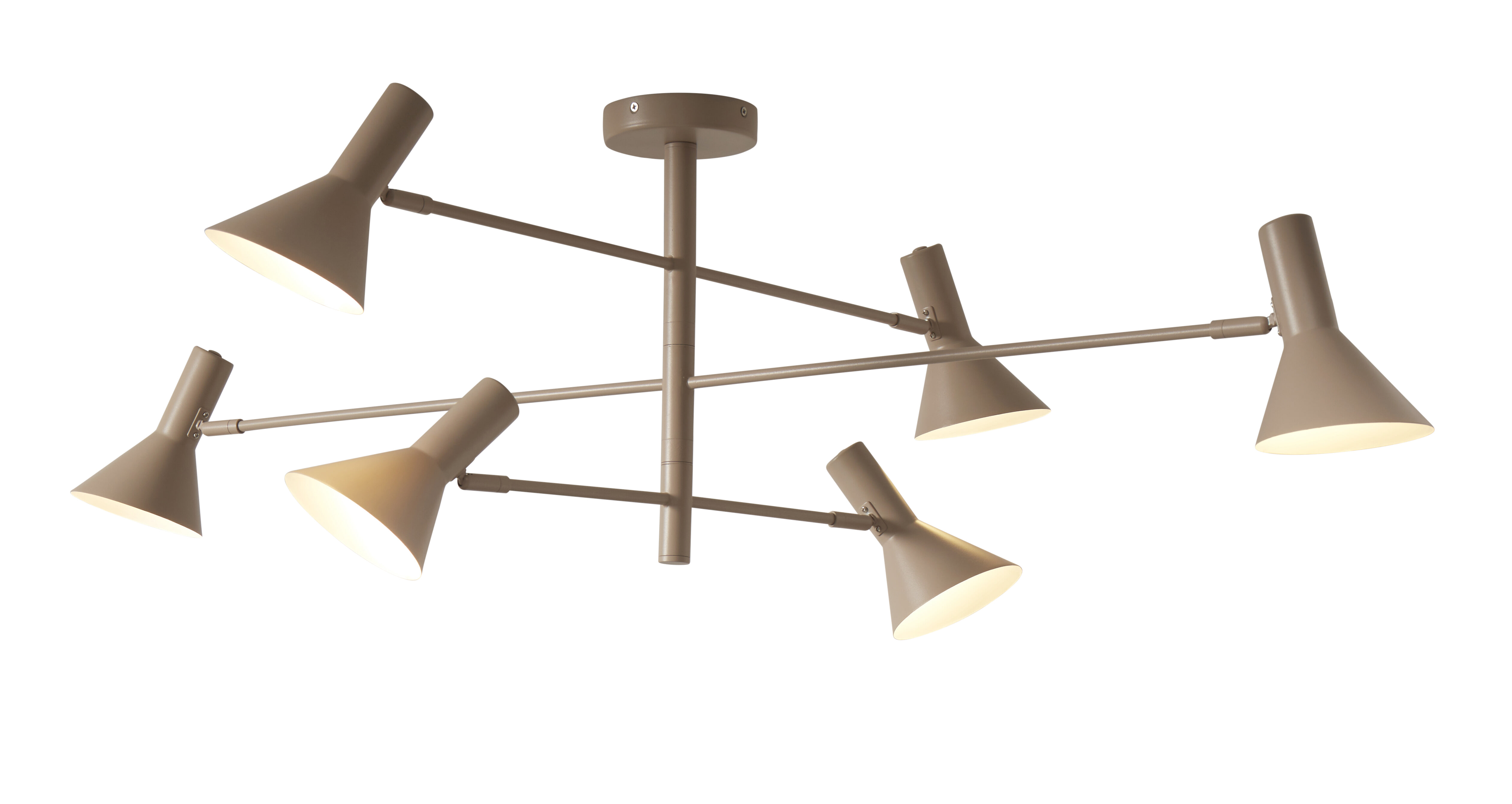 its about RoMi Plafondlamp 'Izmir' 6-lamps, kleur Zand