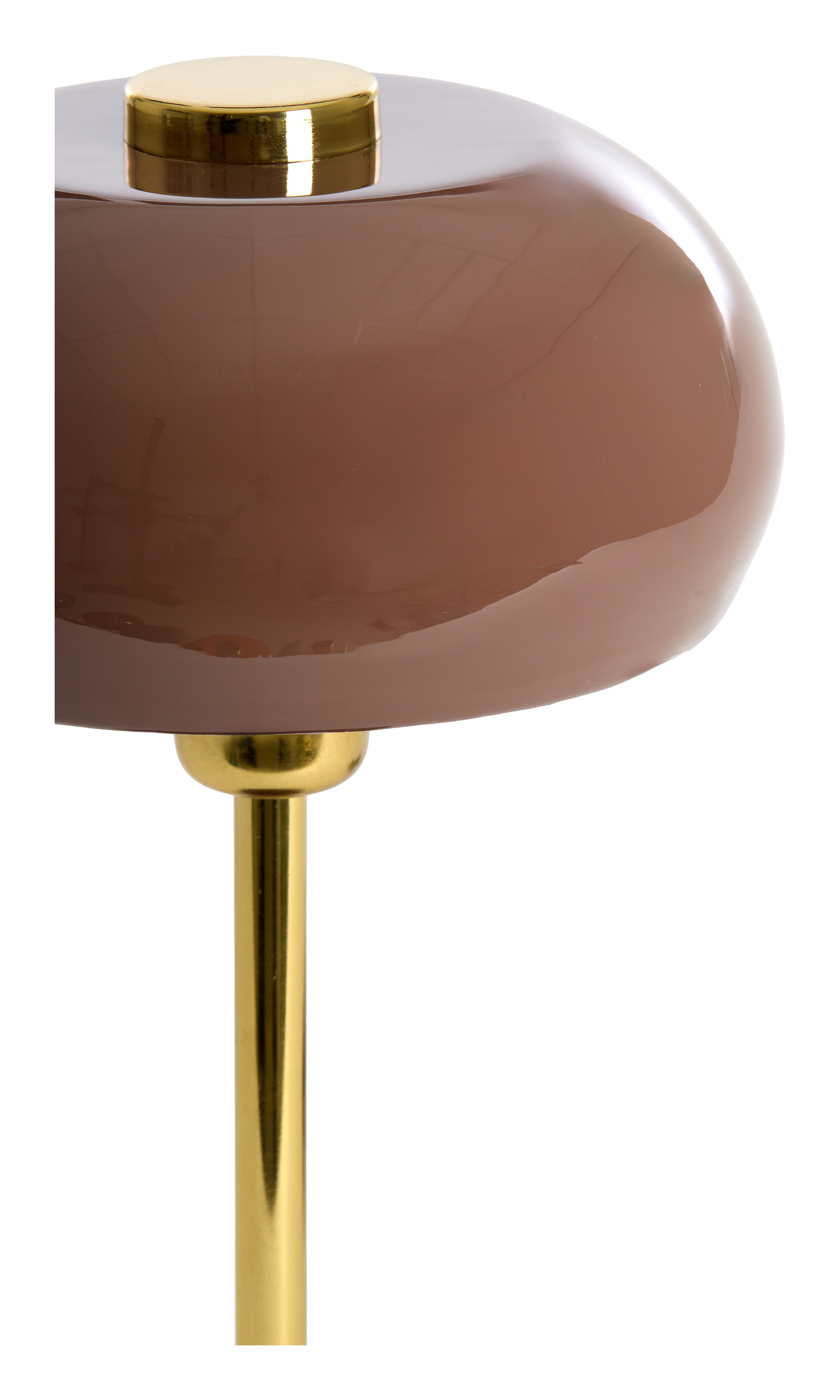 Light & Living Tafellamp 'Surin' 34cm, kleur Donkerbruin/Goud