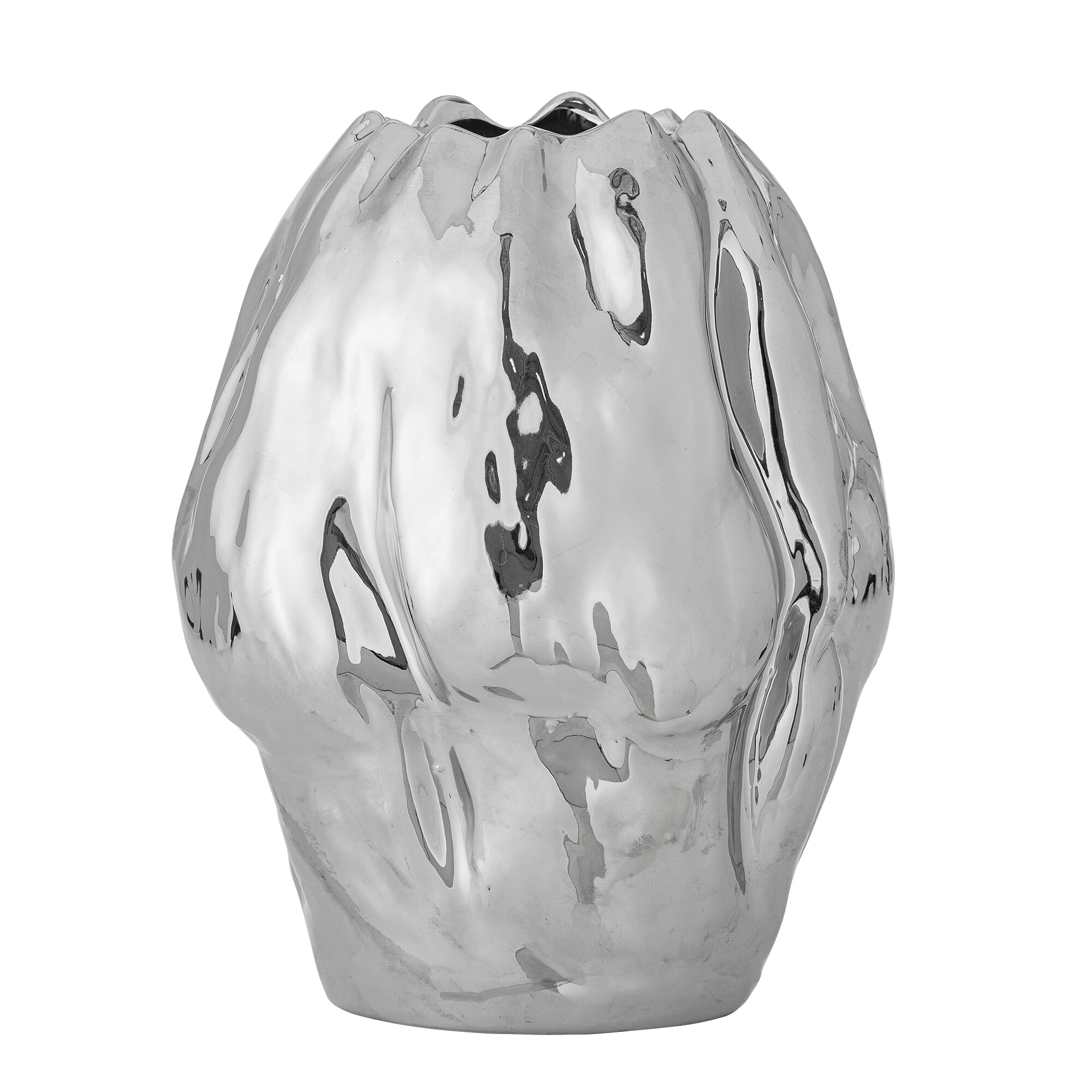 Bloomingville Vaas Bobby 29cm - Zilver