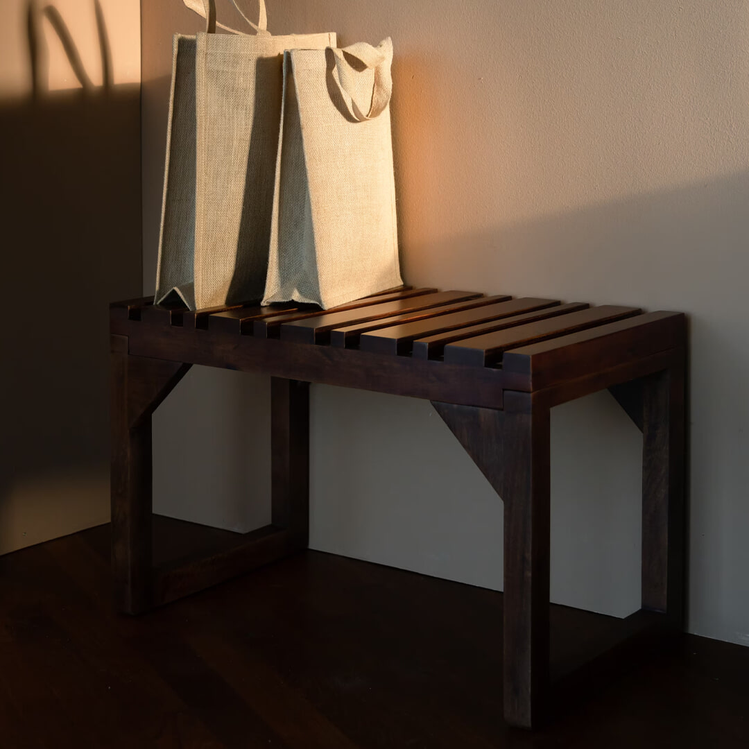 Dutchbone Bankje 'Jakub' Mangohout