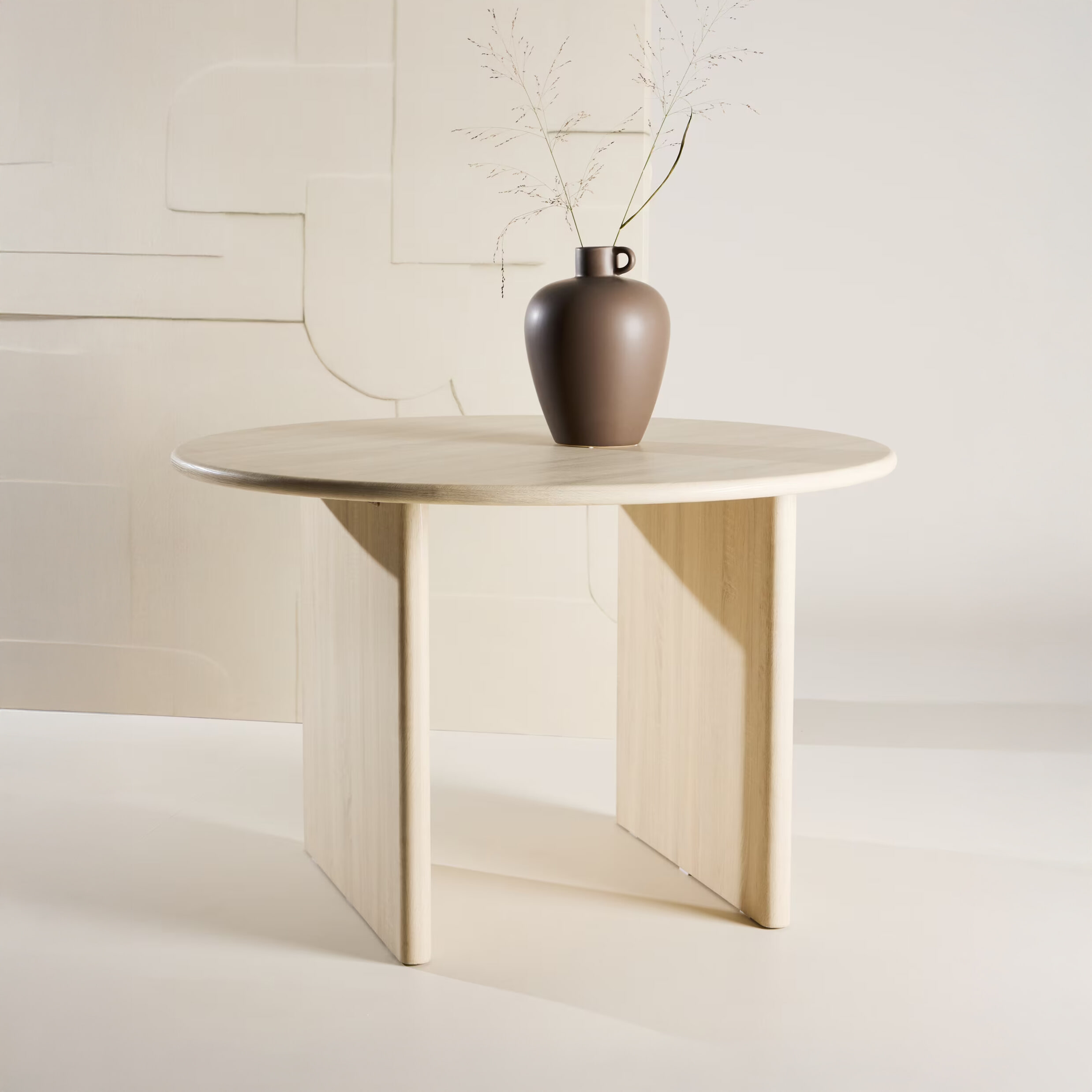 Nohr Ronde Eettafel Janka 120cm - Whitewash