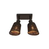 GOOD&MOJO Plafondlamp 'Java' 2-lamps, Bamboe, kleur Zwart