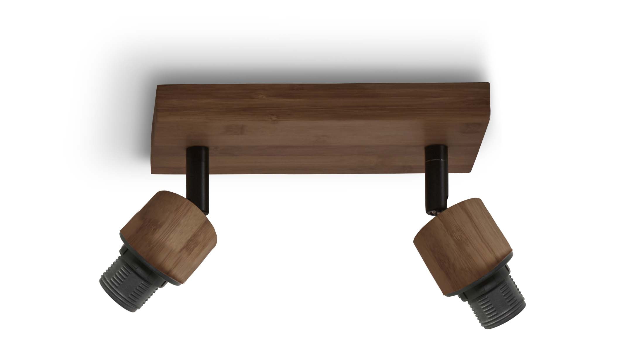 GOOD&MOJO Plafondlamp 'Java' 2-lamps, Bamboe, kleur Naturel