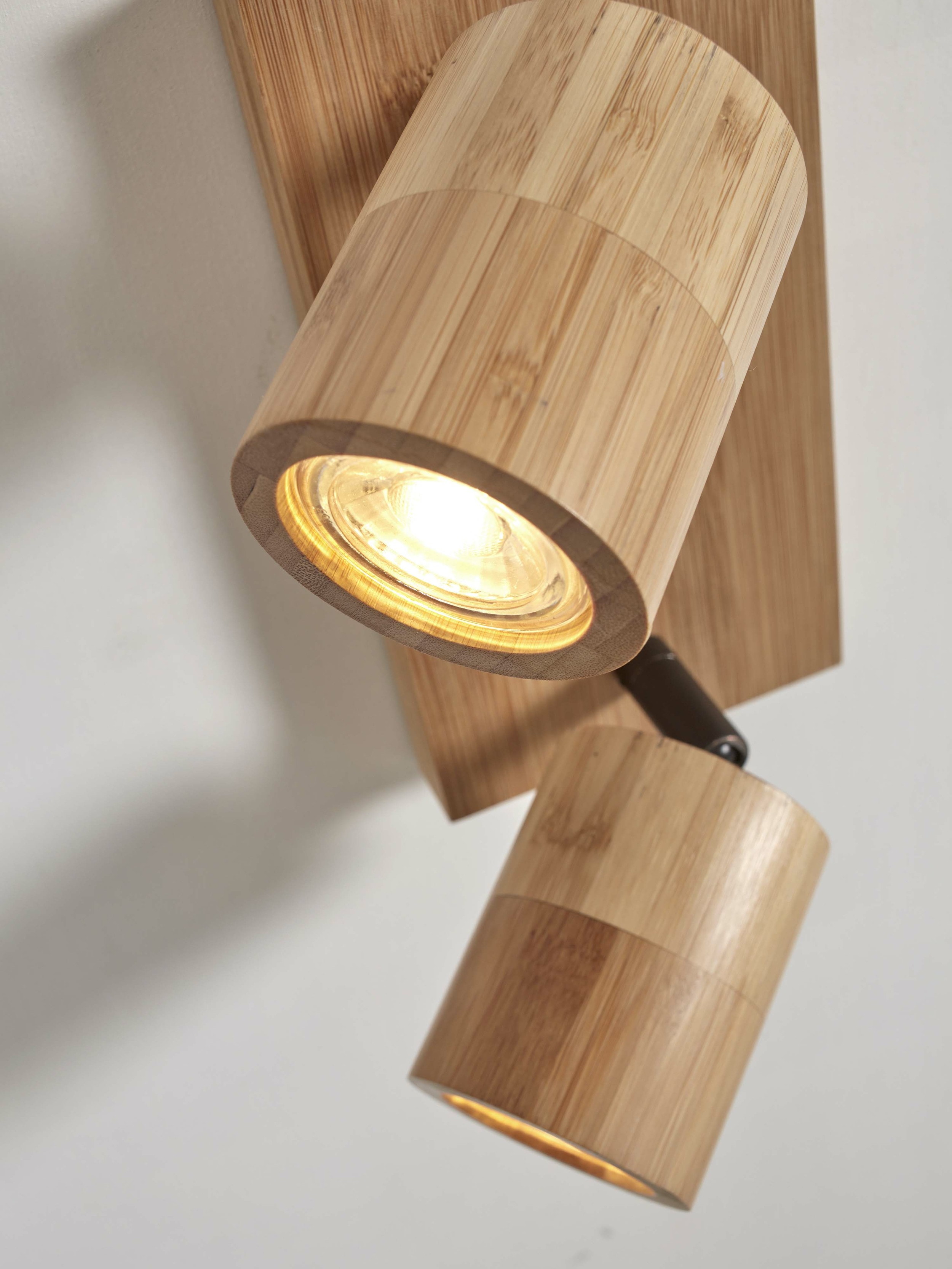 GOOD&MOJO Plafondlamp 'Java' 2-lamps, Bamboe, kleur Naturel