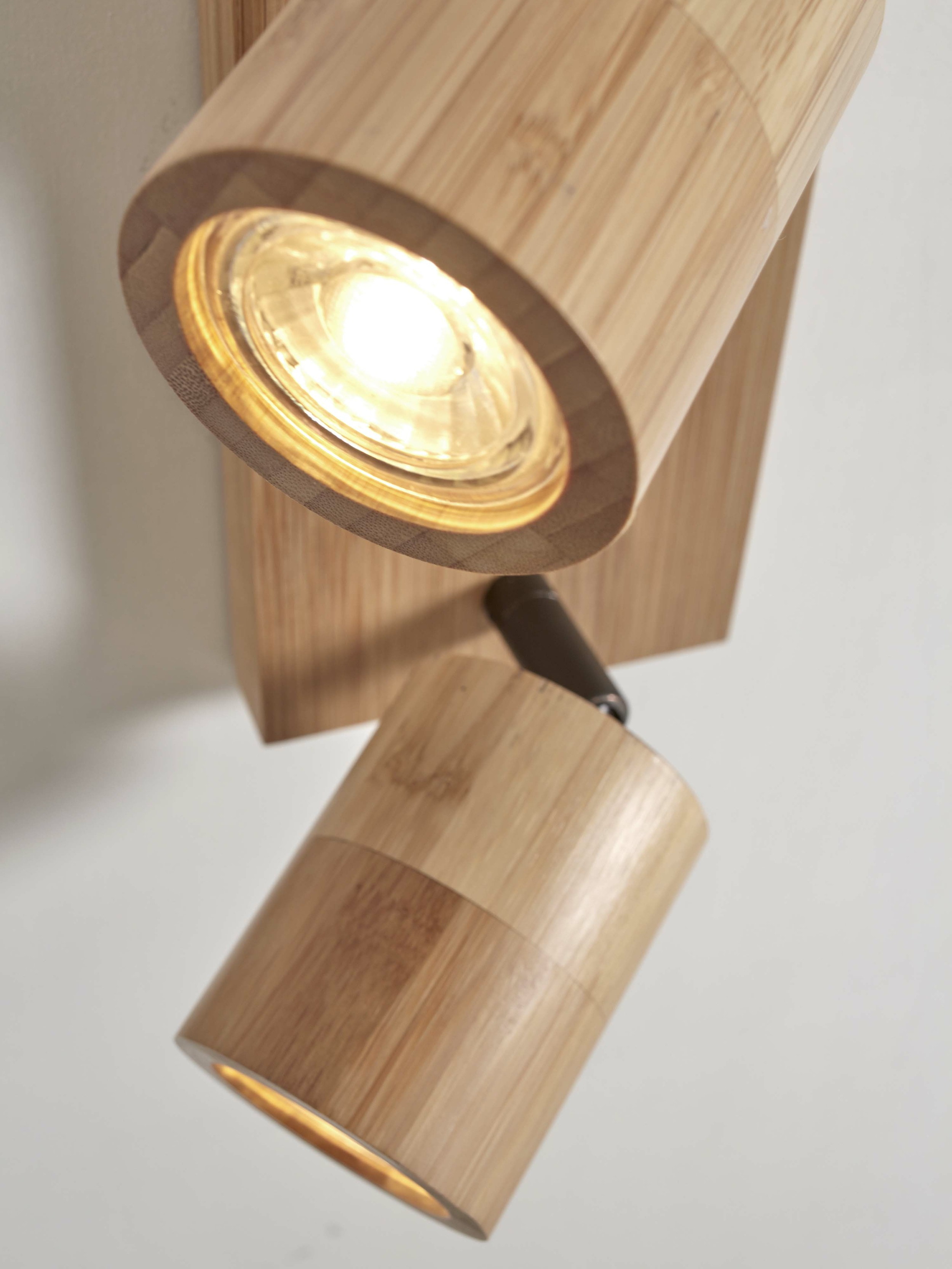 GOOD&MOJO Plafondlamp 'Java' 2-lamps, Bamboe, kleur Naturel