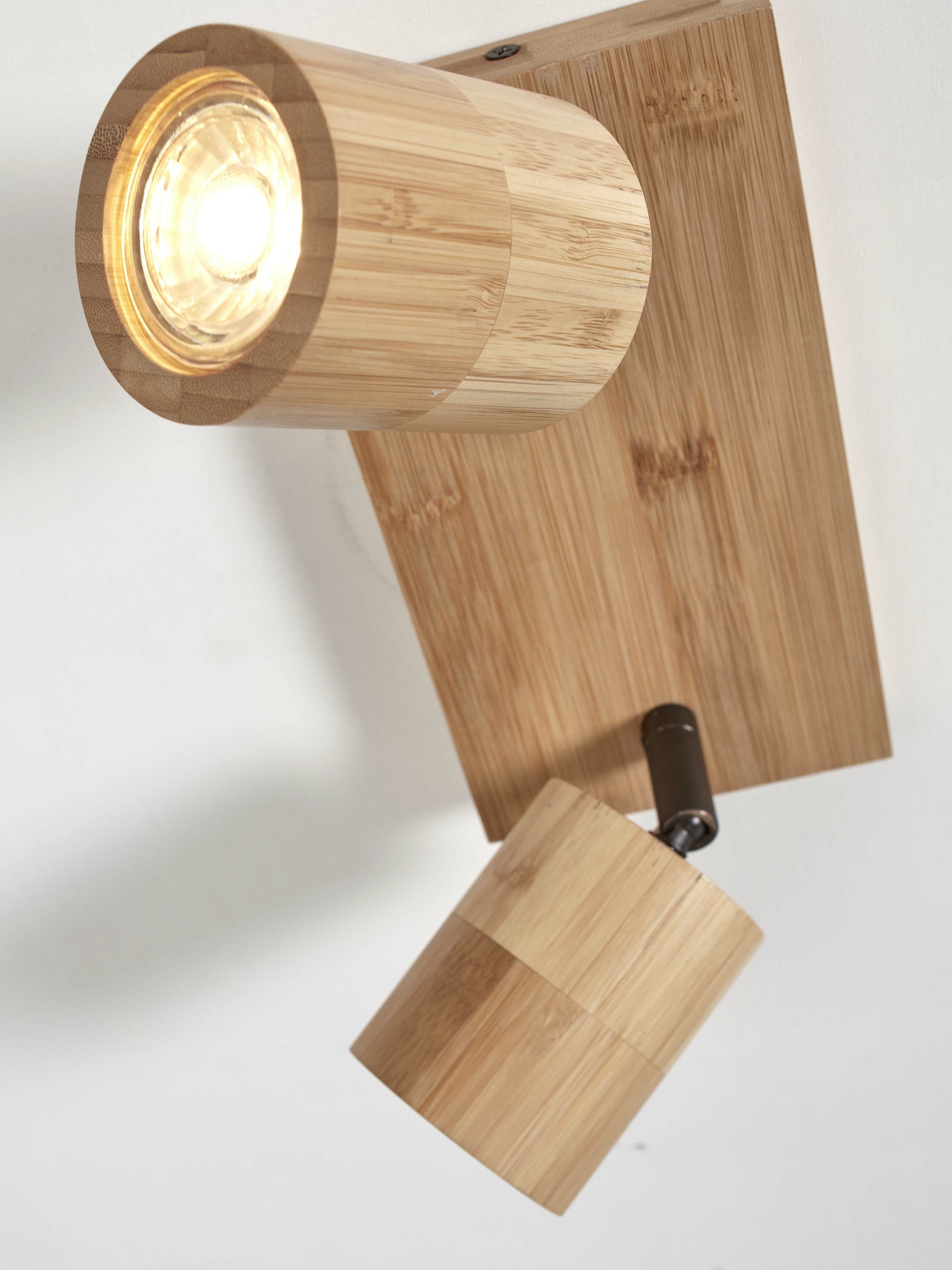 GOOD&MOJO Plafondlamp 'Java' 2-lamps, Bamboe, kleur Naturel