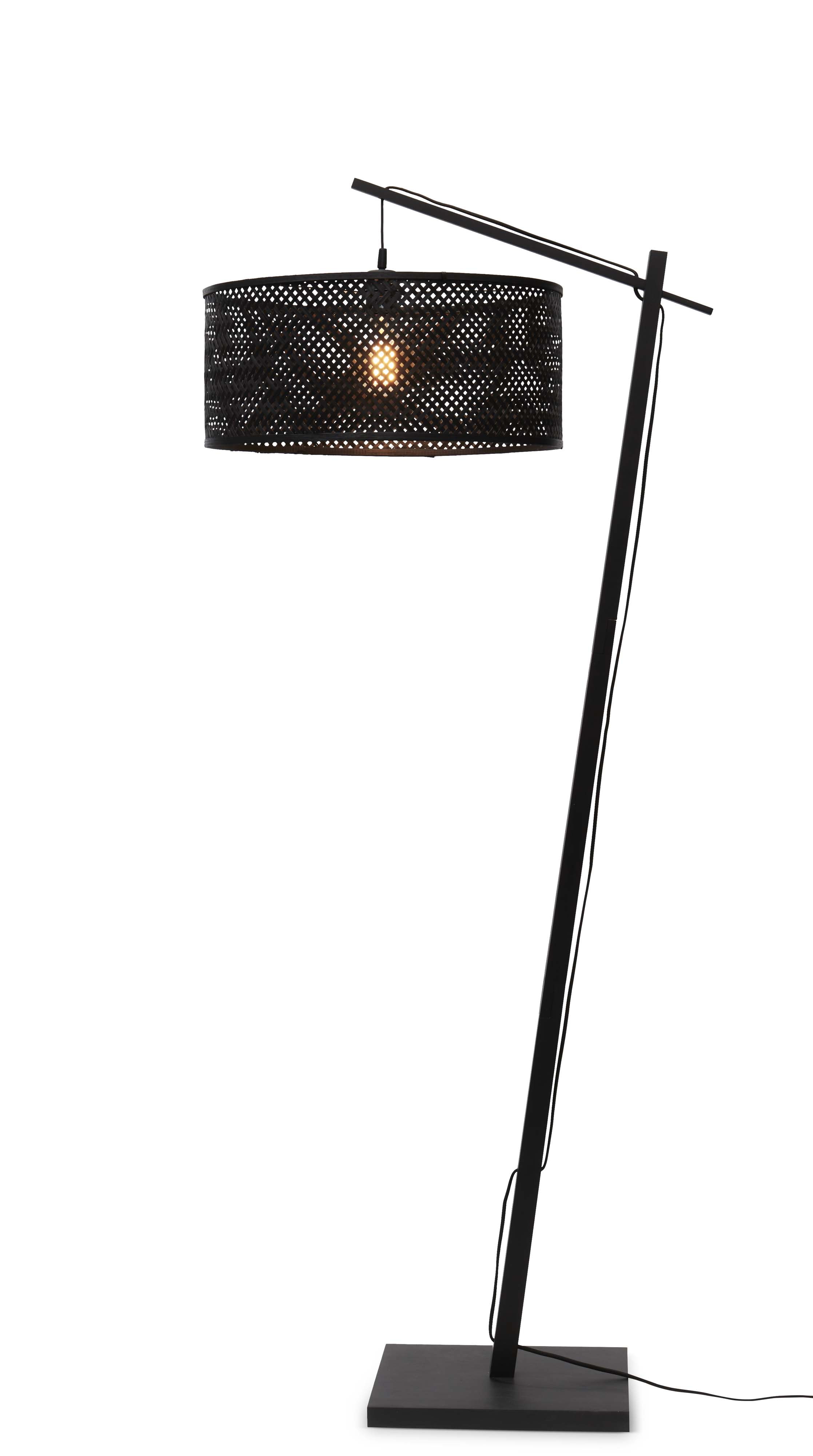 GOOD&MOJO Vloerlamp 'Java' Bamboe, 176cm, kleur Zwart