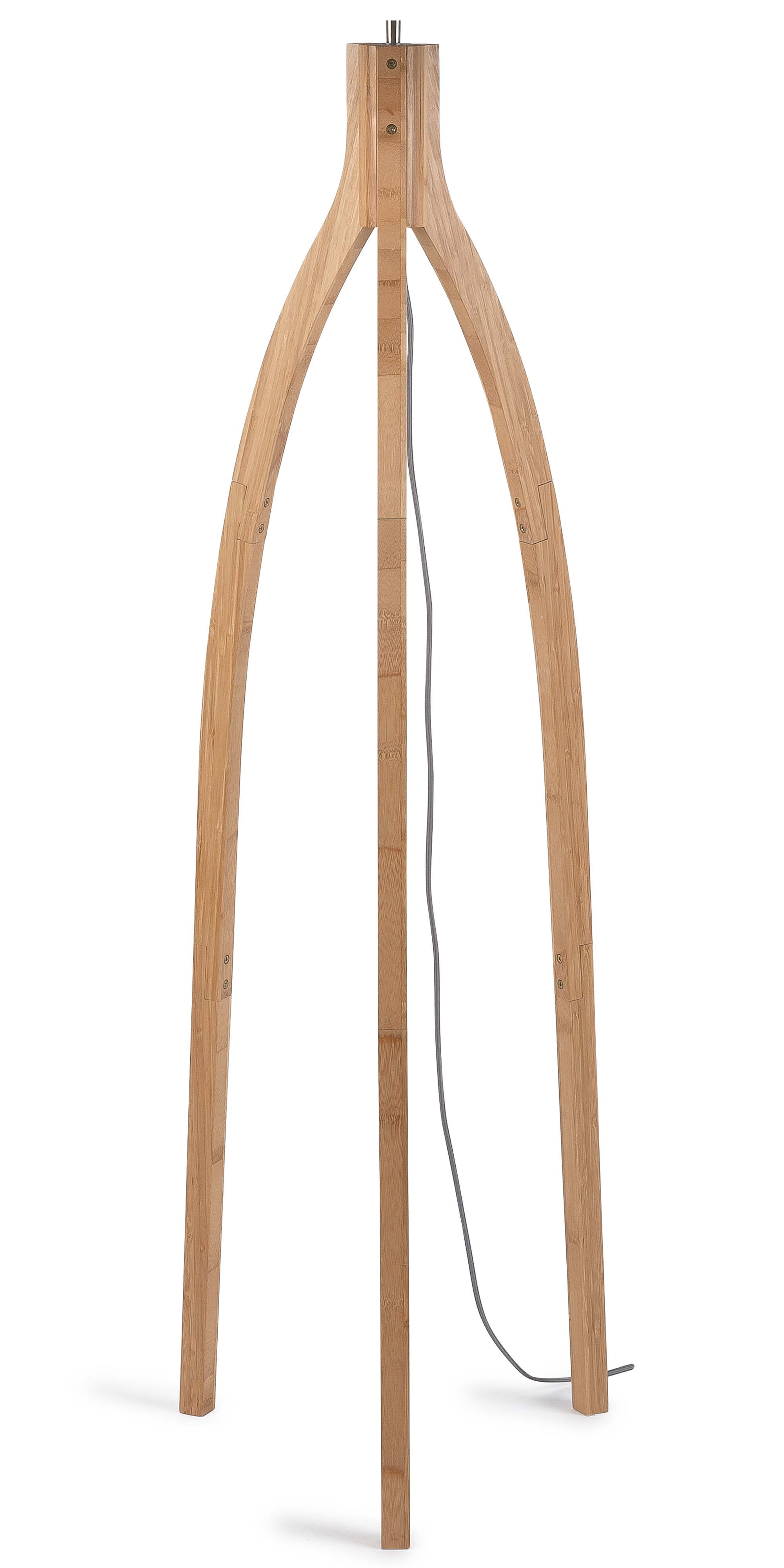 GOOD&MOJO Vloerlamp 'Java' 3-poot, Bamboe, kleur Naturel