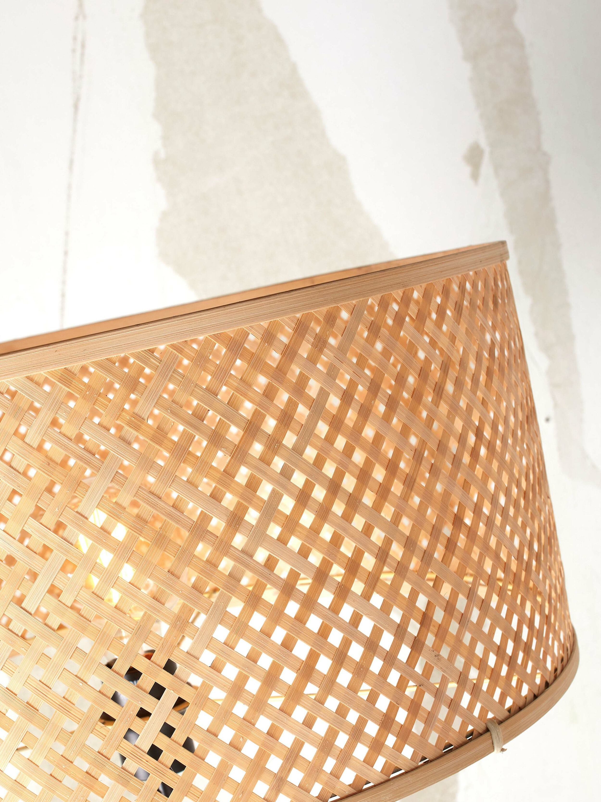 GOOD&MOJO Vloerlamp 'Java' 4-poot, Bamboe, kleur Naturel