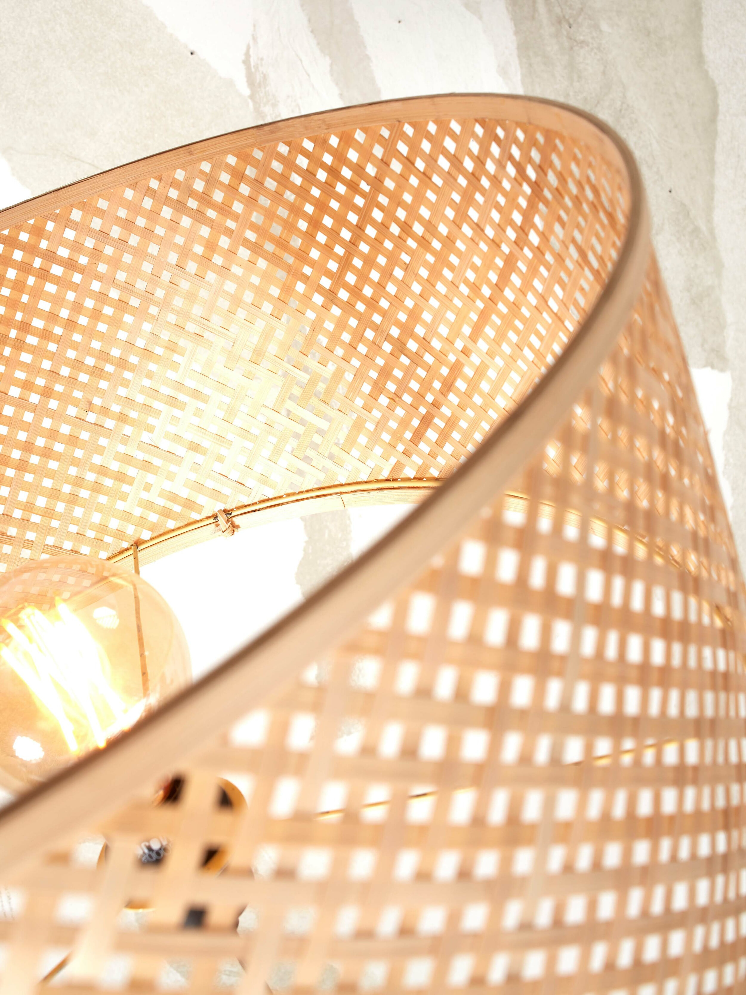 GOOD&MOJO Vloerlamp 'Java' 4-poot, Bamboe, kleur Naturel