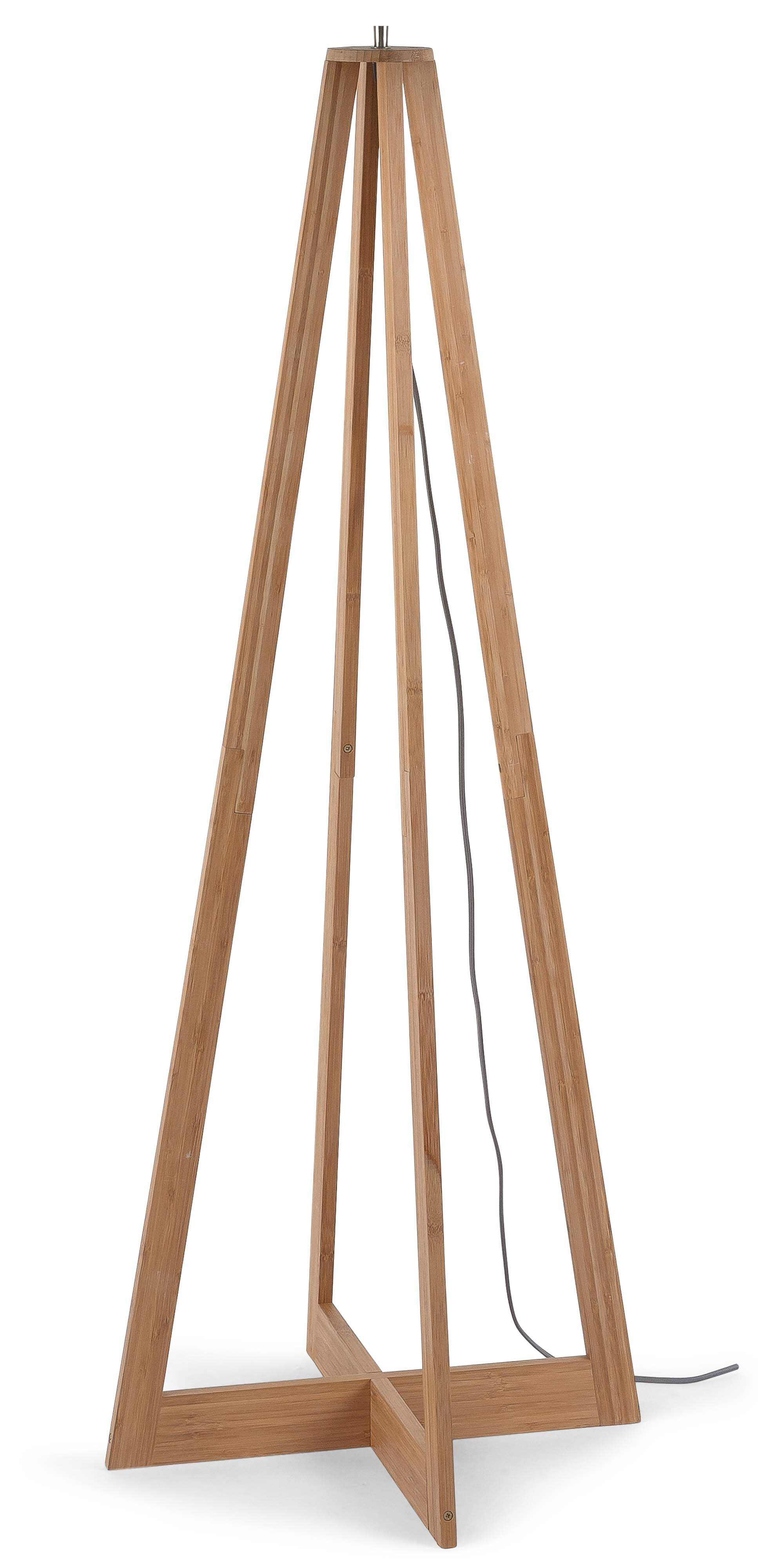 GOOD&MOJO Vloerlamp 'Java' 4-poot, Bamboe, kleur Naturel