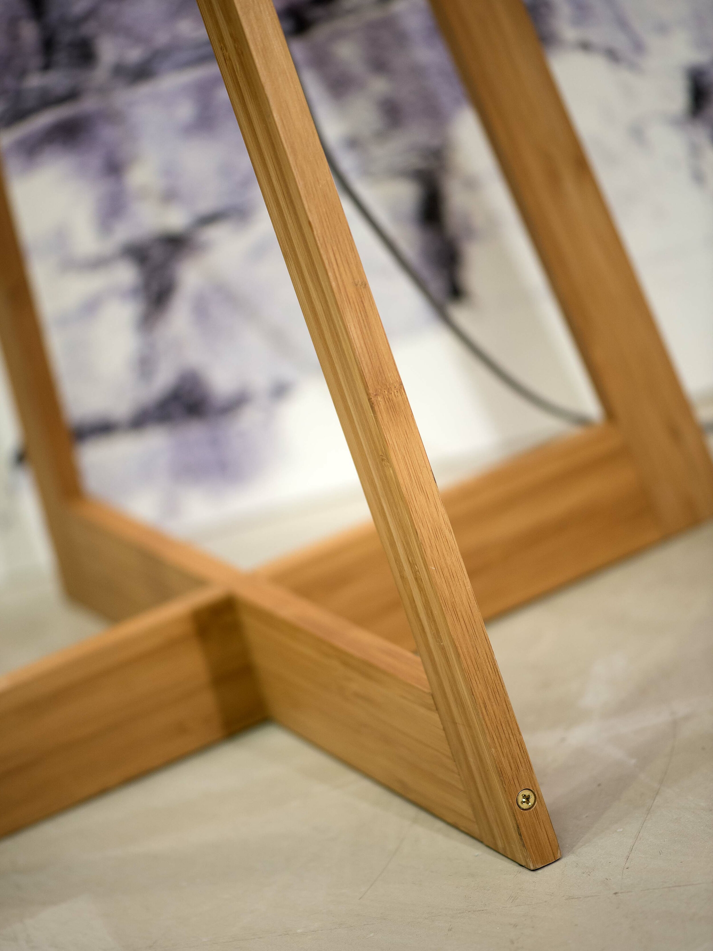 GOOD&MOJO Vloerlamp 'Java' 4-poot, Bamboe, kleur Naturel