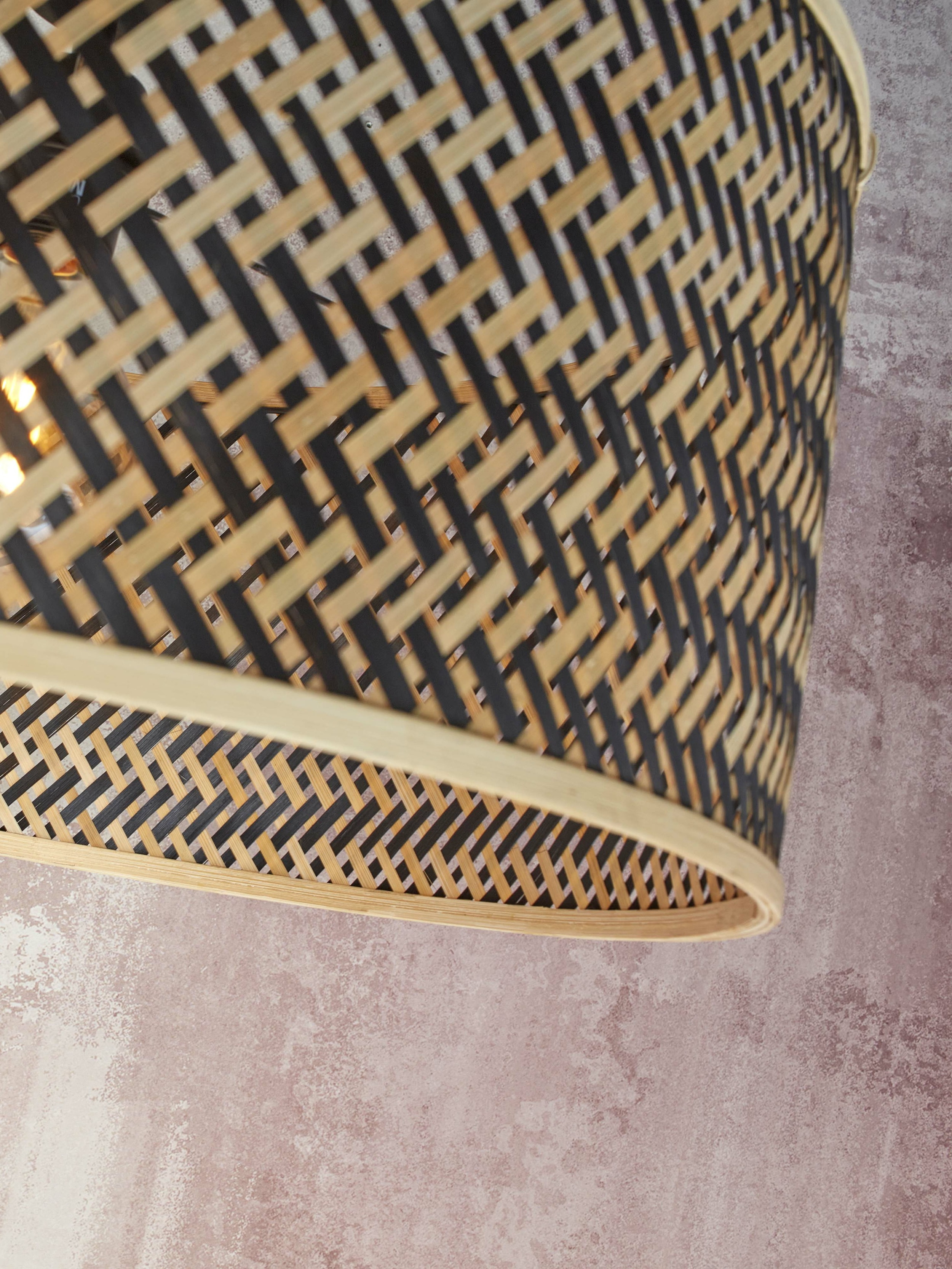 GOOD&MOJO Vloerlamp 'Java' Bamboe, 207cm, kleur Zwart/Naturel