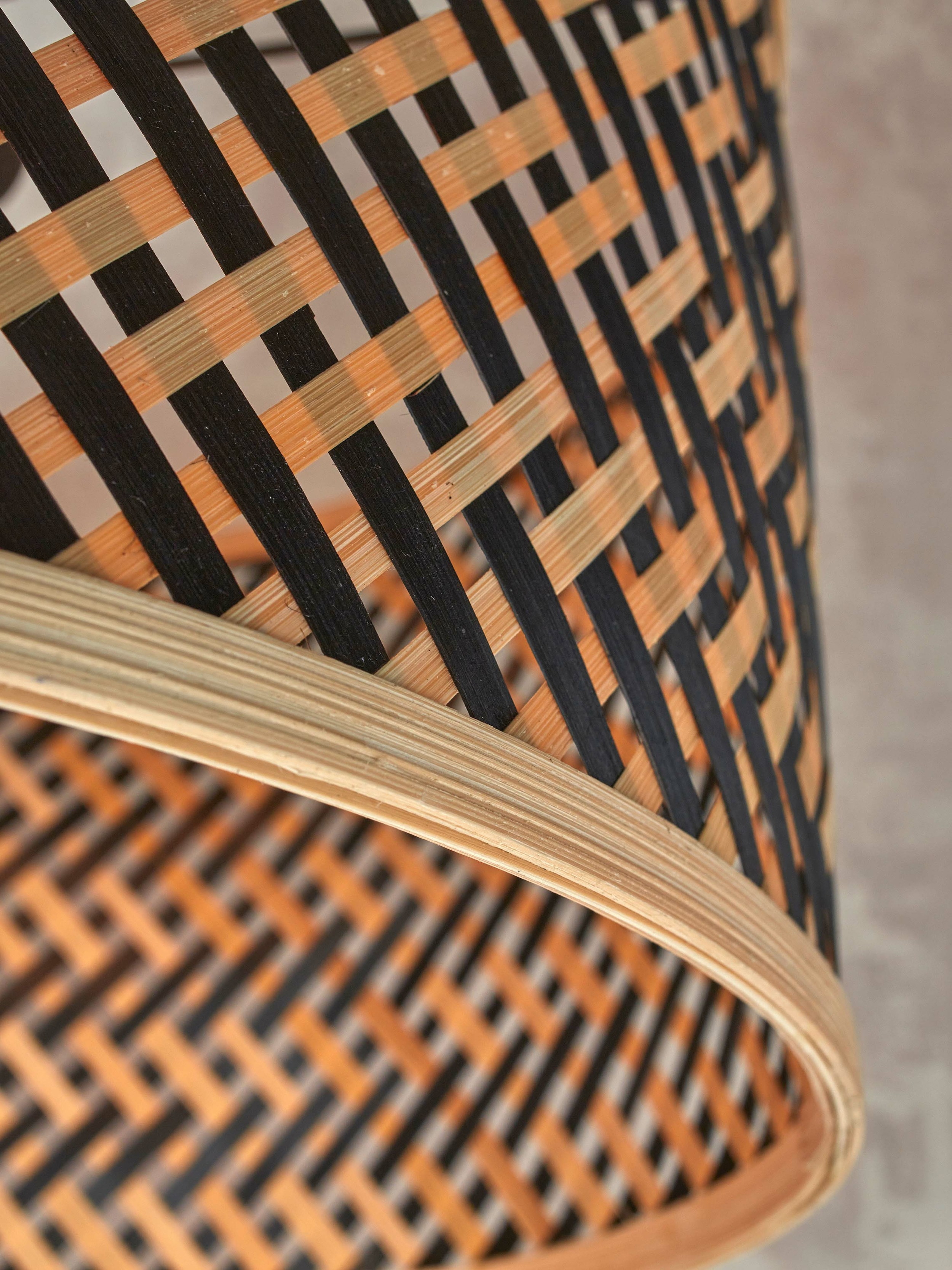 GOOD&MOJO Vloerlamp 'Java' Bamboe, 150cm, kleur Naturel/Zwart
