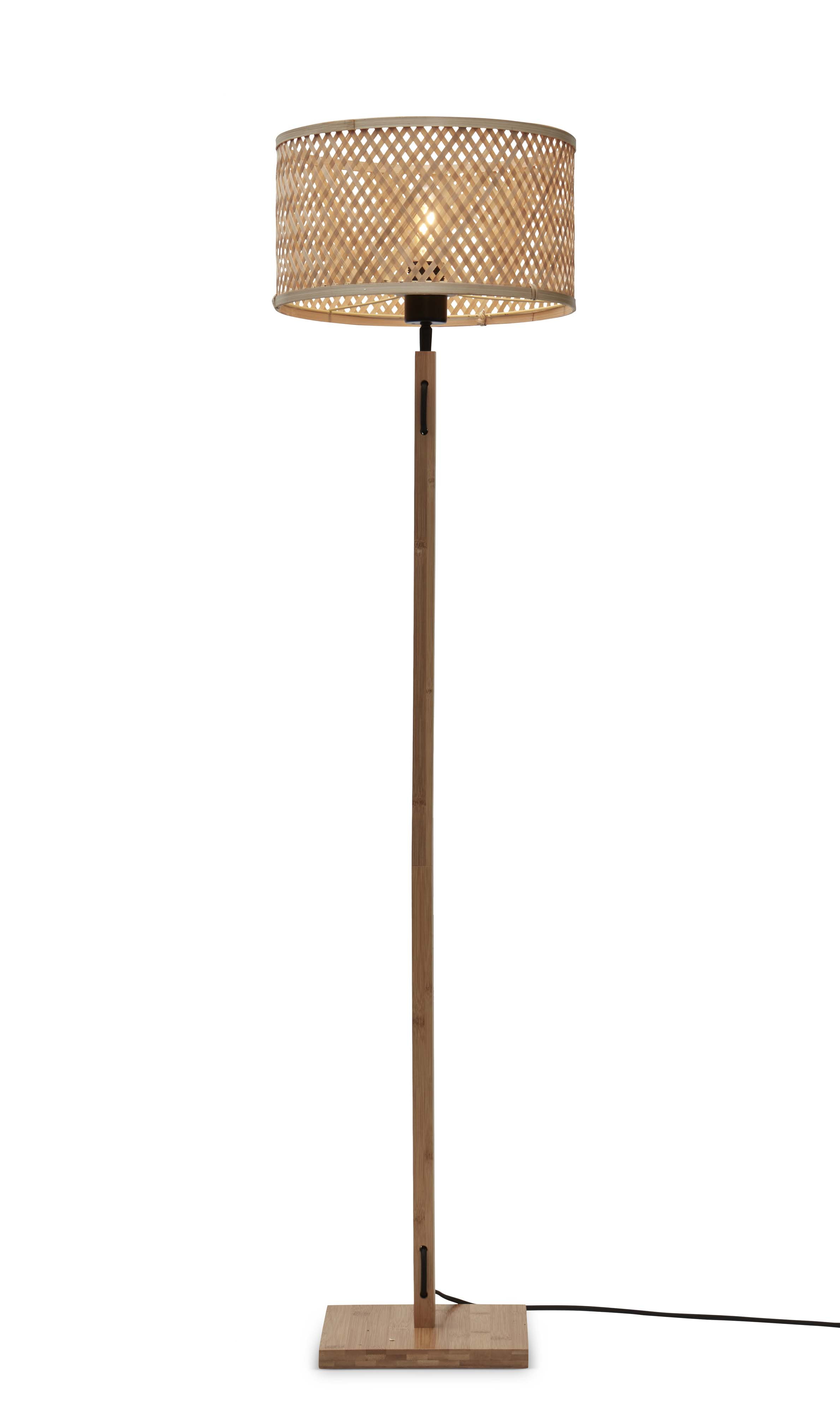 GOOD&MOJO Vloerlamp 'Java' Bamboe, 128cm, kleur Naturel