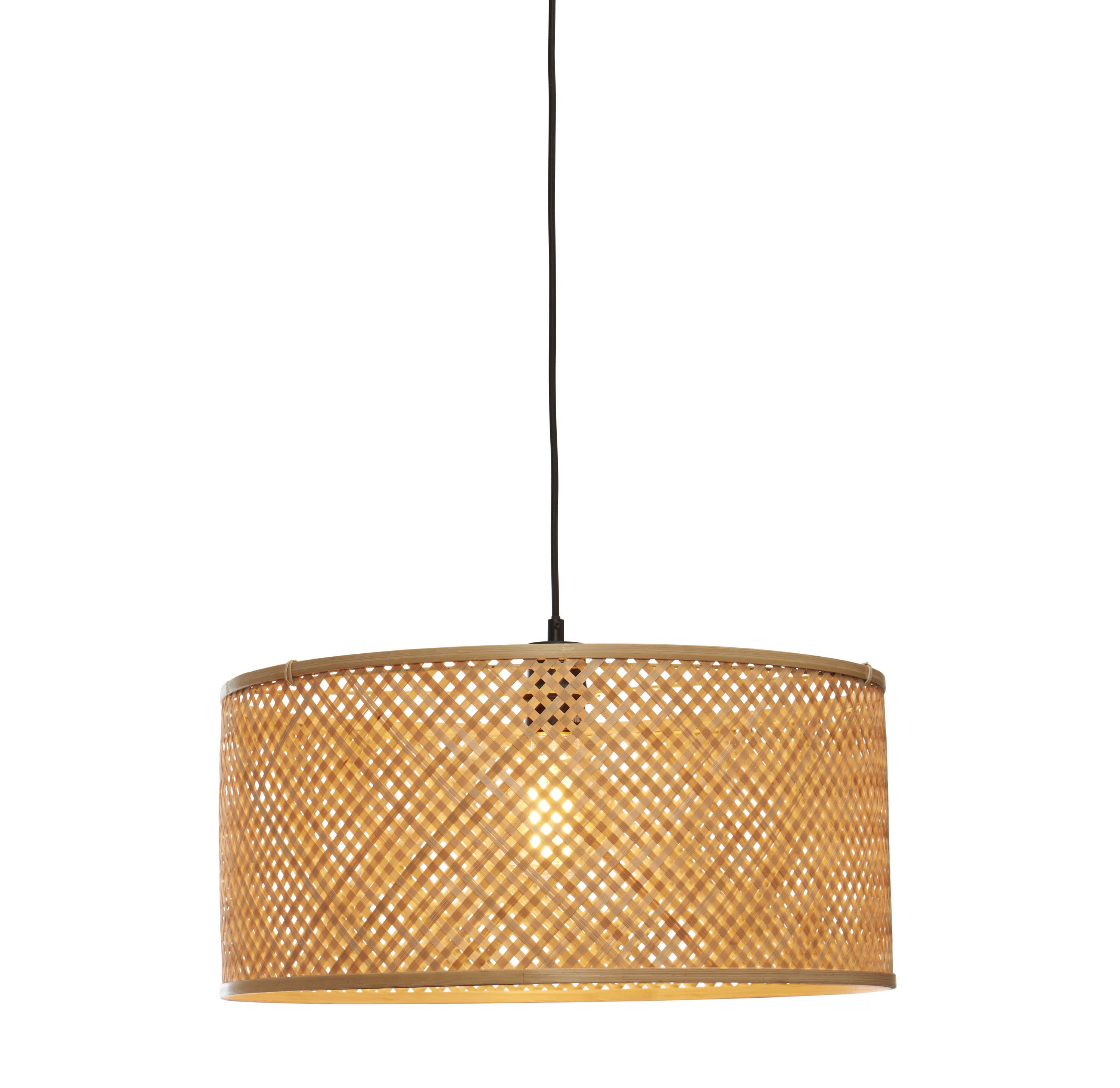 GOOD&MOJO Hanglamp 'Java' Bamboe, 50cm, kleur Naturel
